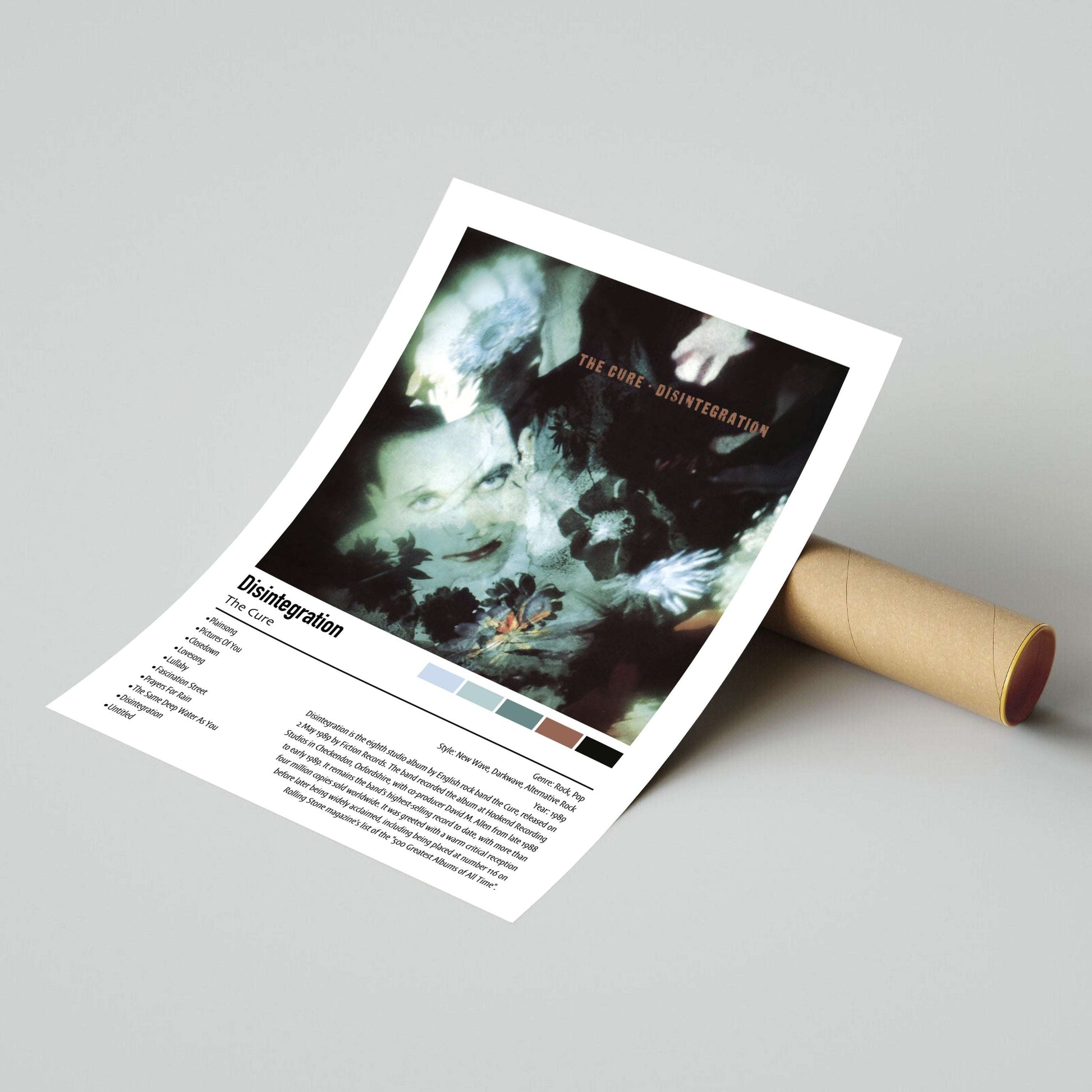 The Cure | Disintegration | Custom Album Cover Poster Print