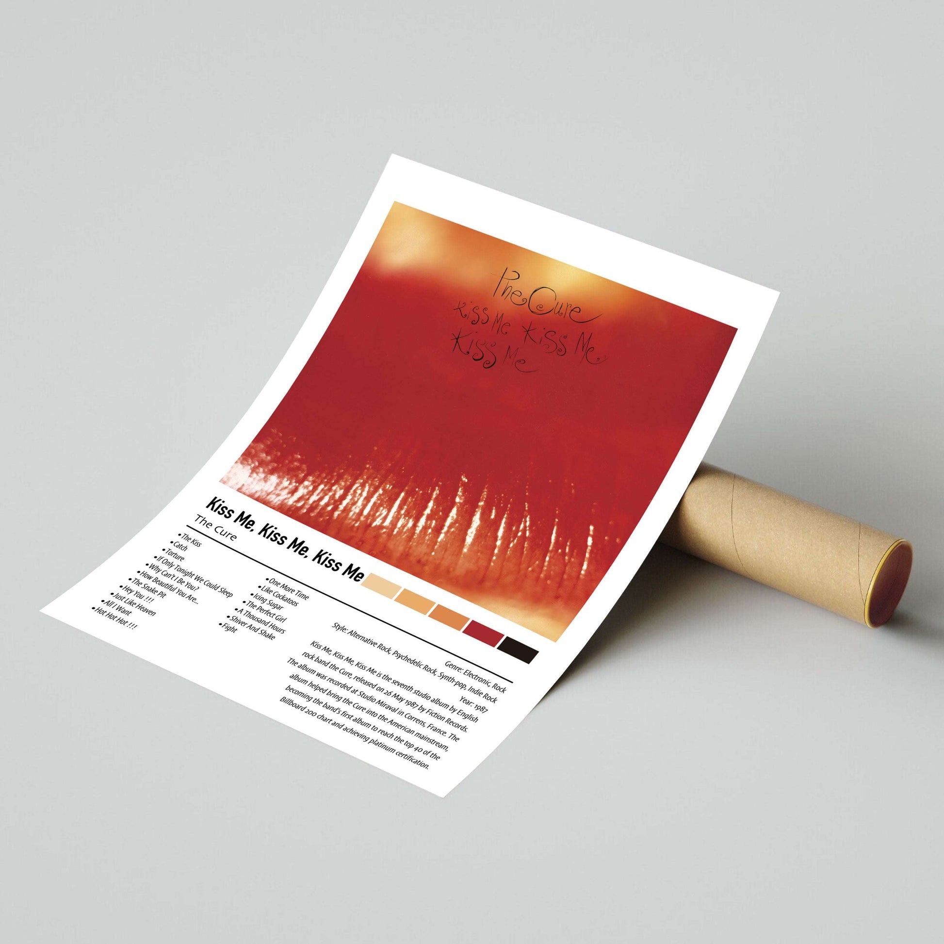 The Cure | Kiss Me, Kiss Me, Kiss Me | Custom Album Cover Poster Print