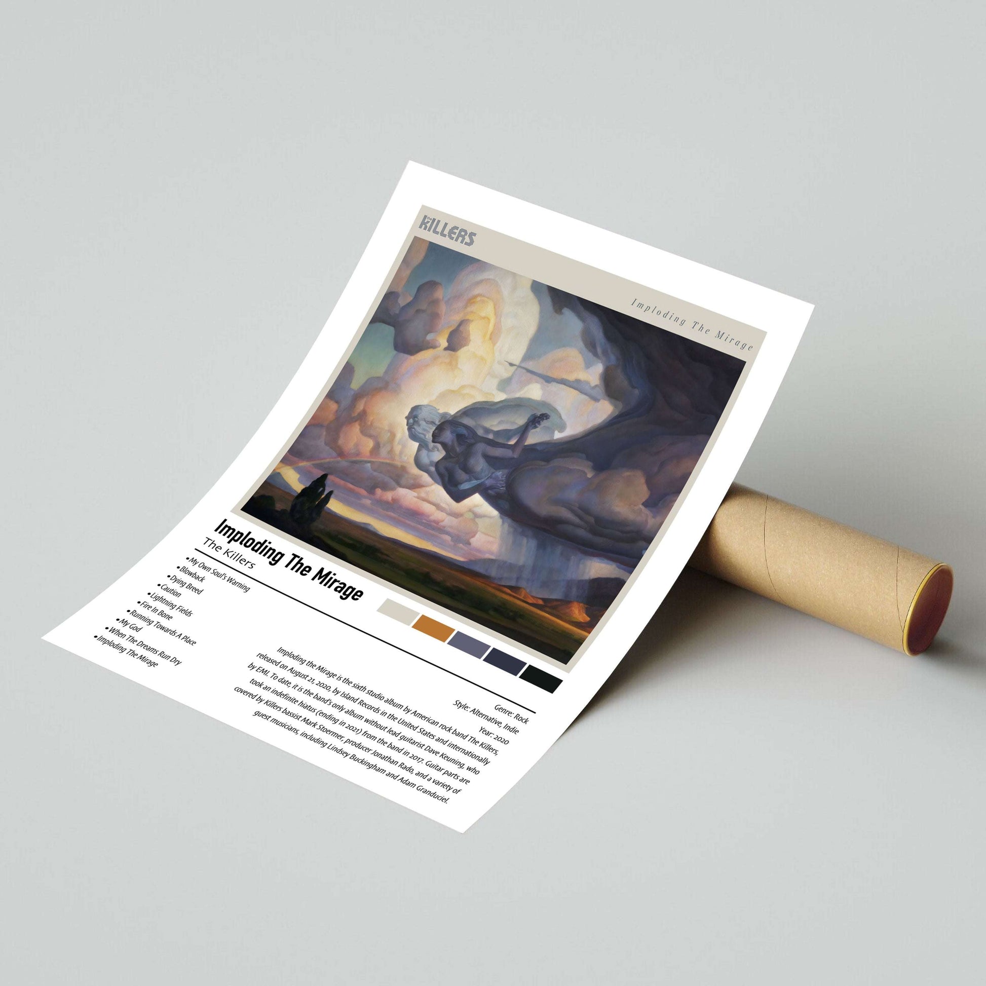 The Killers | Imploding The Mirage | Custom Album Cover Poster Print