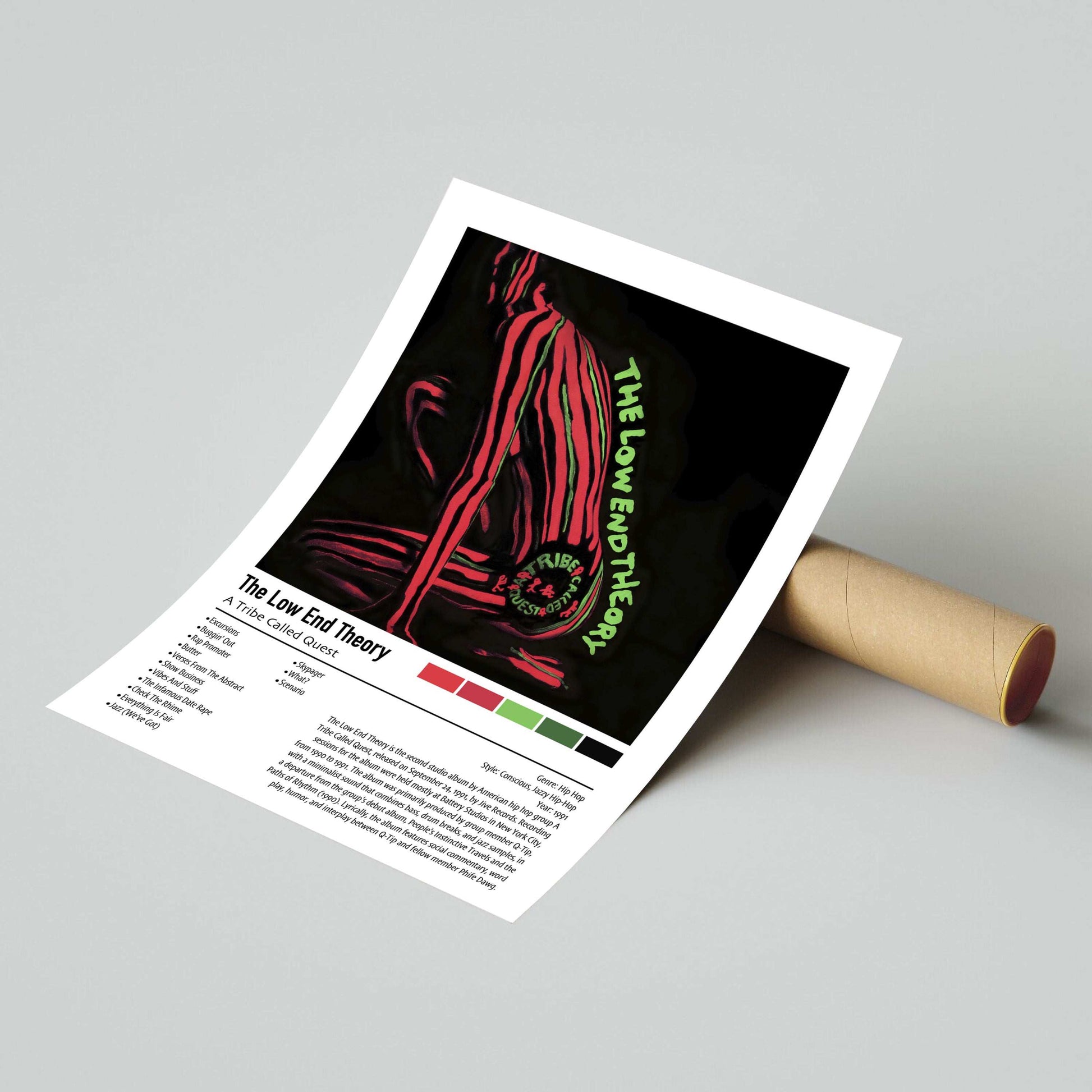 A Tribe Called Quest | The Low End Theory | Custom Album Cover Poster Print