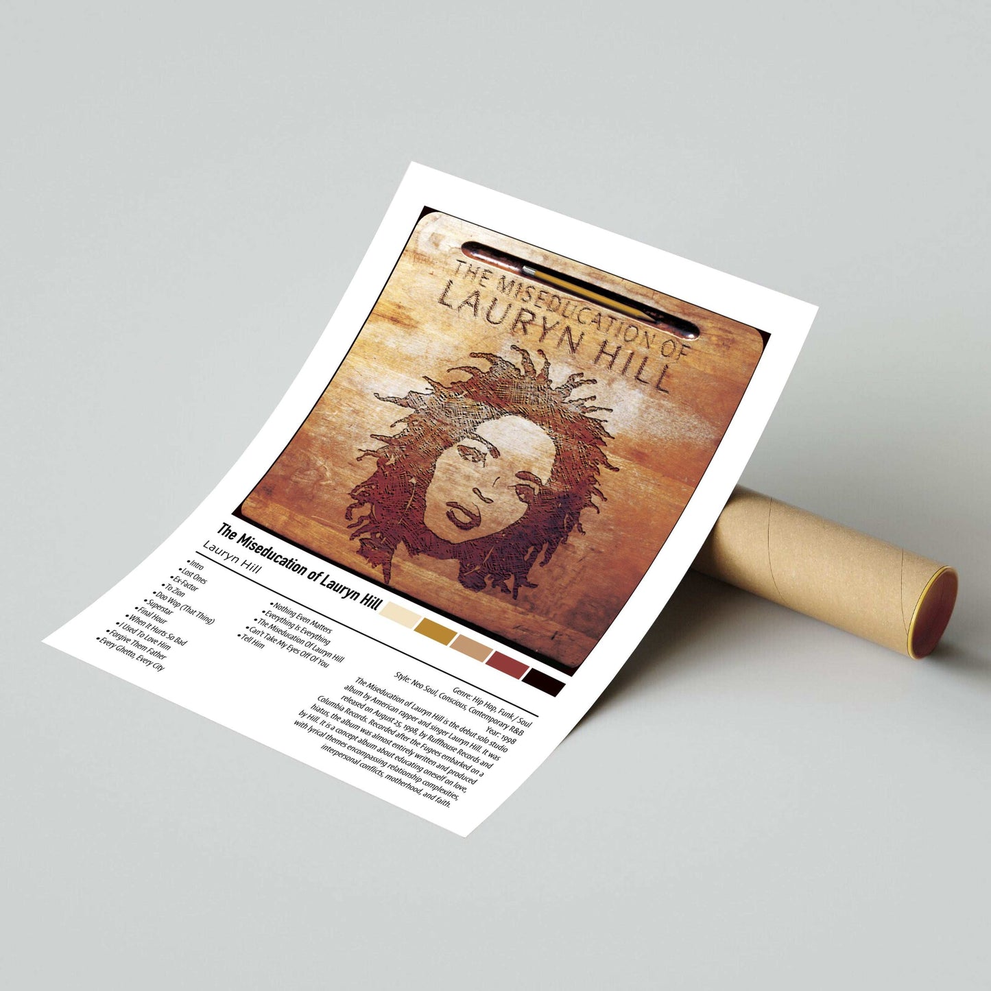 Lauryn Hill | The Miseducation of Lauryn Hill | Custom Album Cover Poster Print
