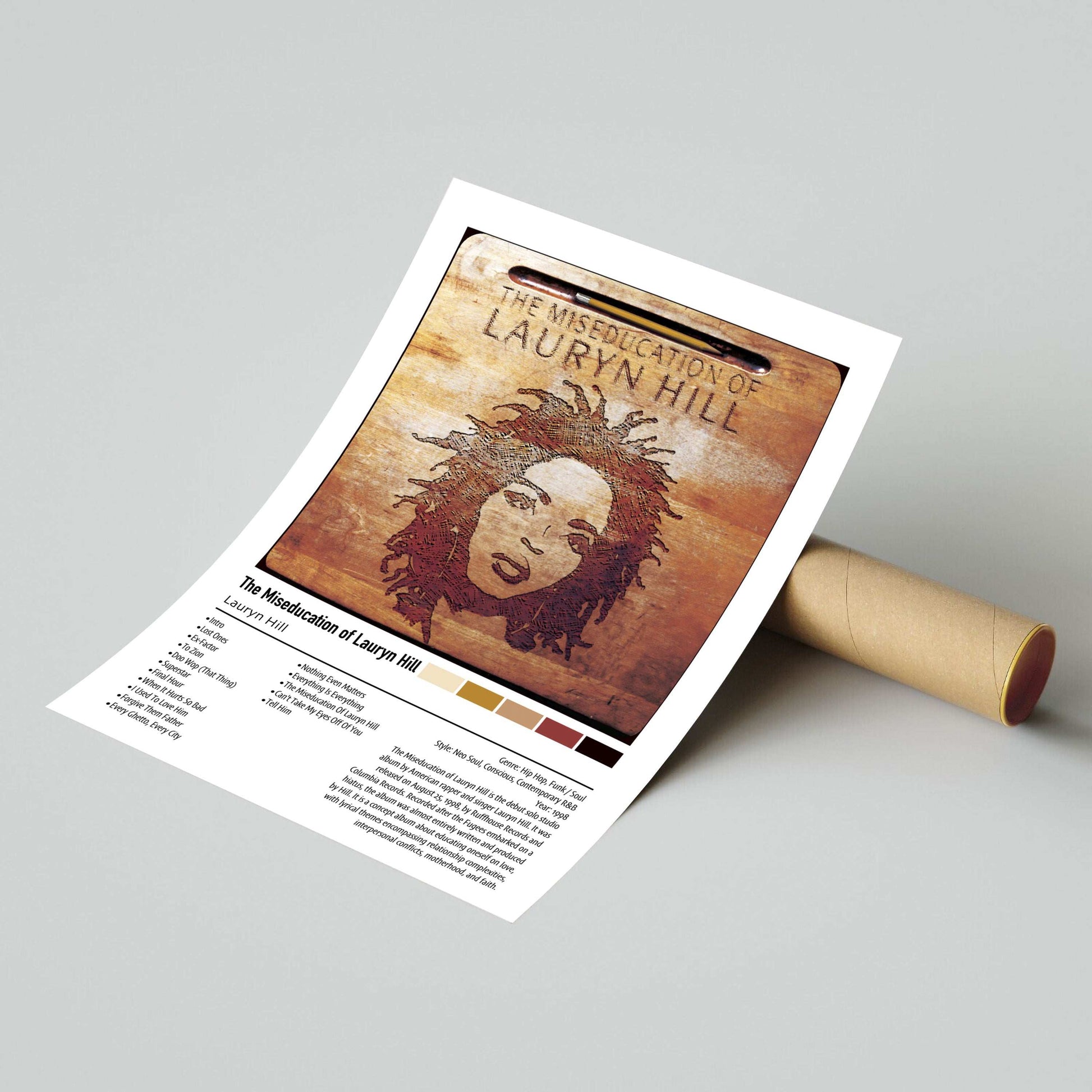 Lauryn Hill | The Miseducation of Lauryn Hill | Custom Album Cover Poster Print