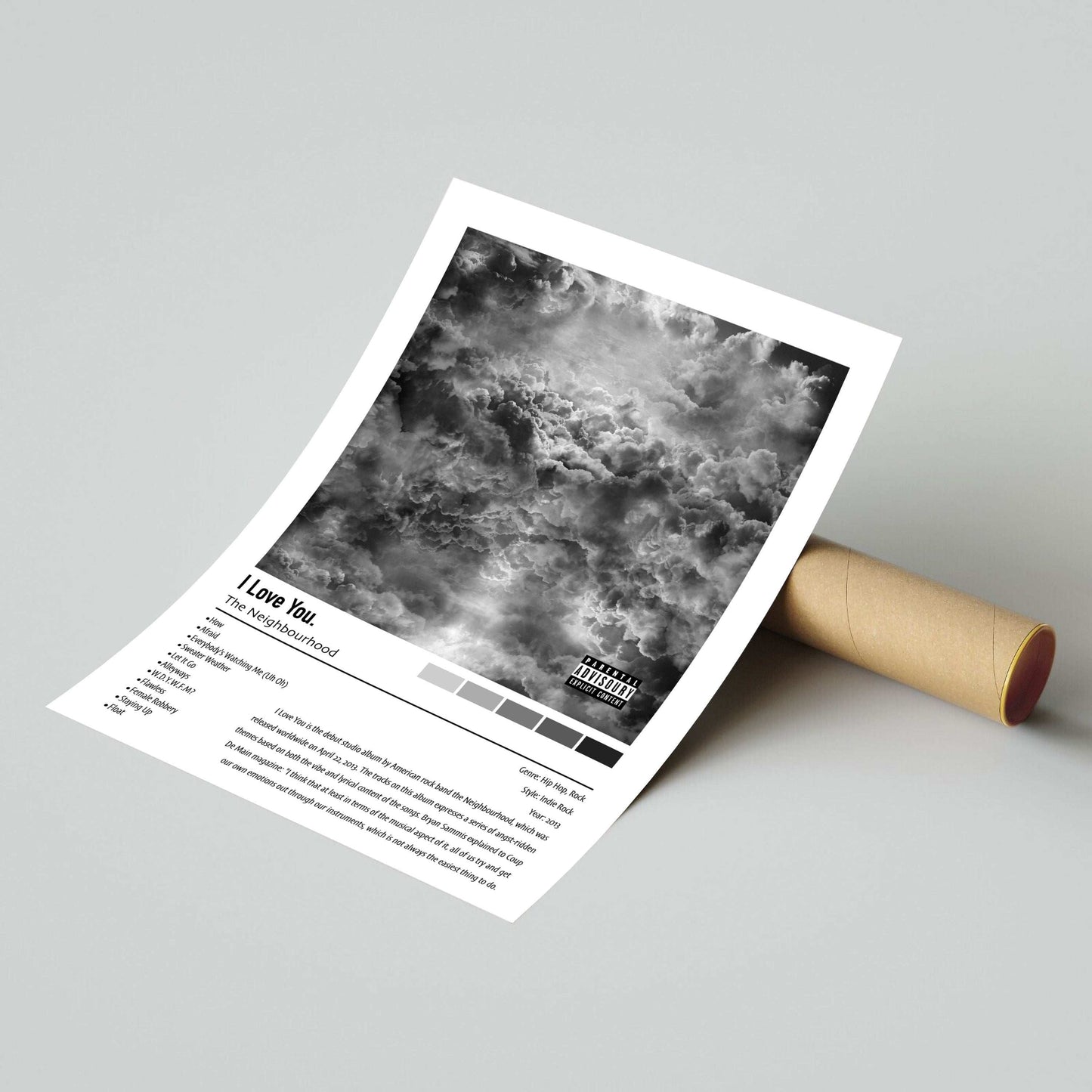 The Neighbourhood | I Love You. | Custom Album Cover Poster Print