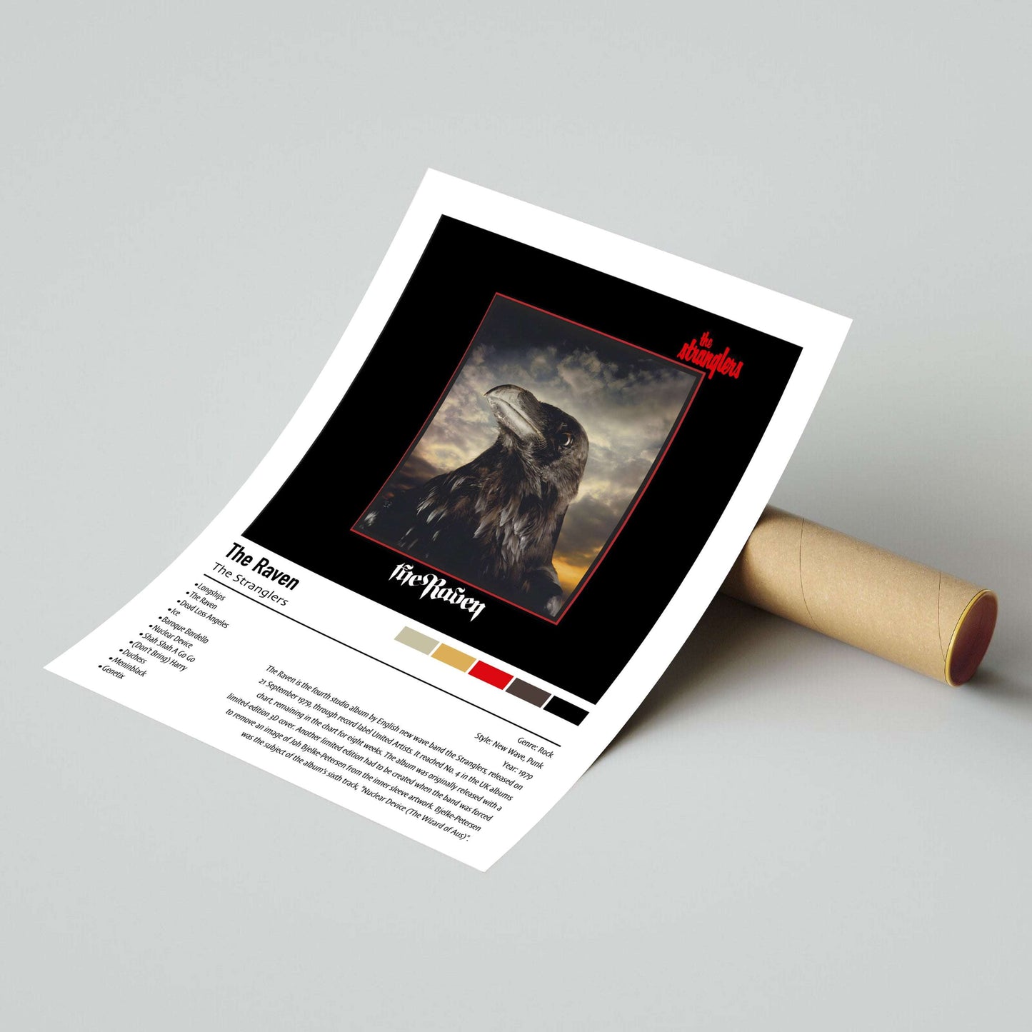 The Stranglers | The Raven | Custom Album Cover Poster Print