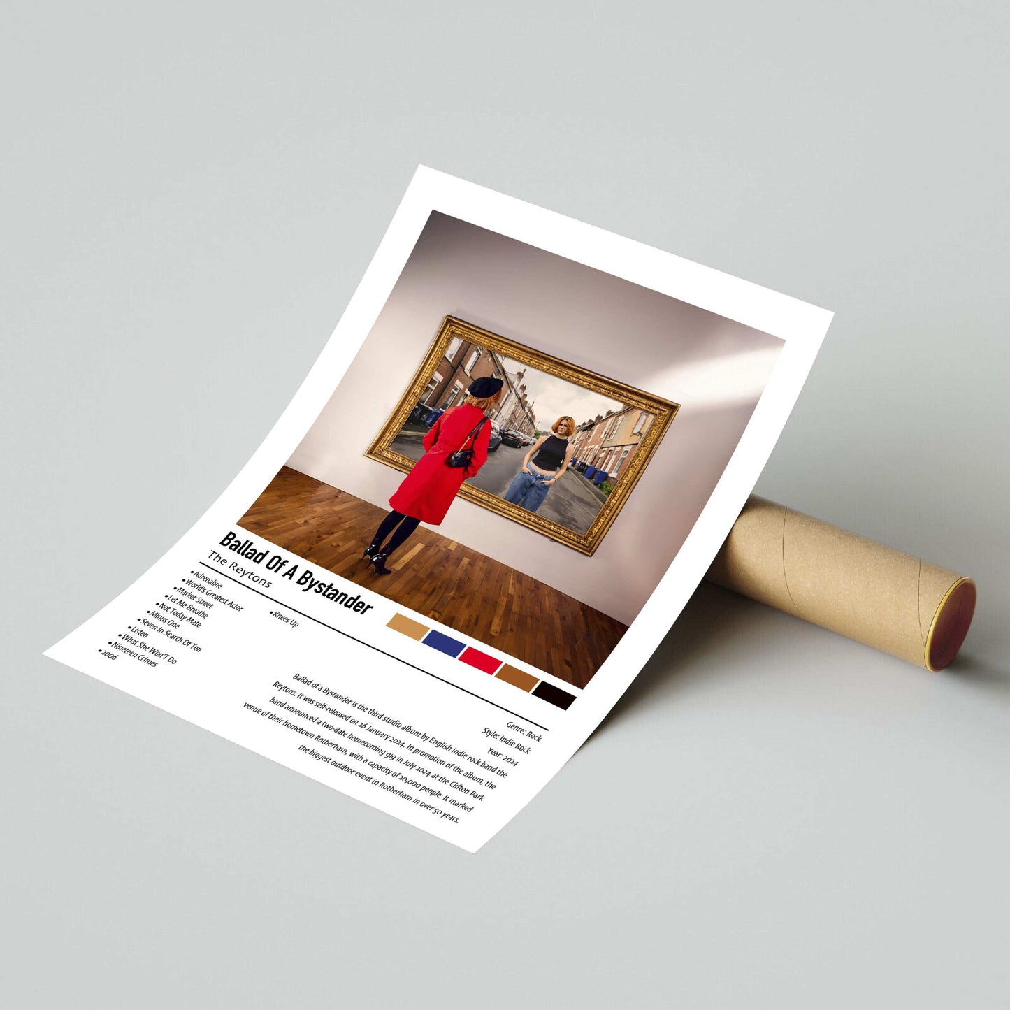 The Reytons | Ballad Of A Bystander | Custom Album Cover Poster Print