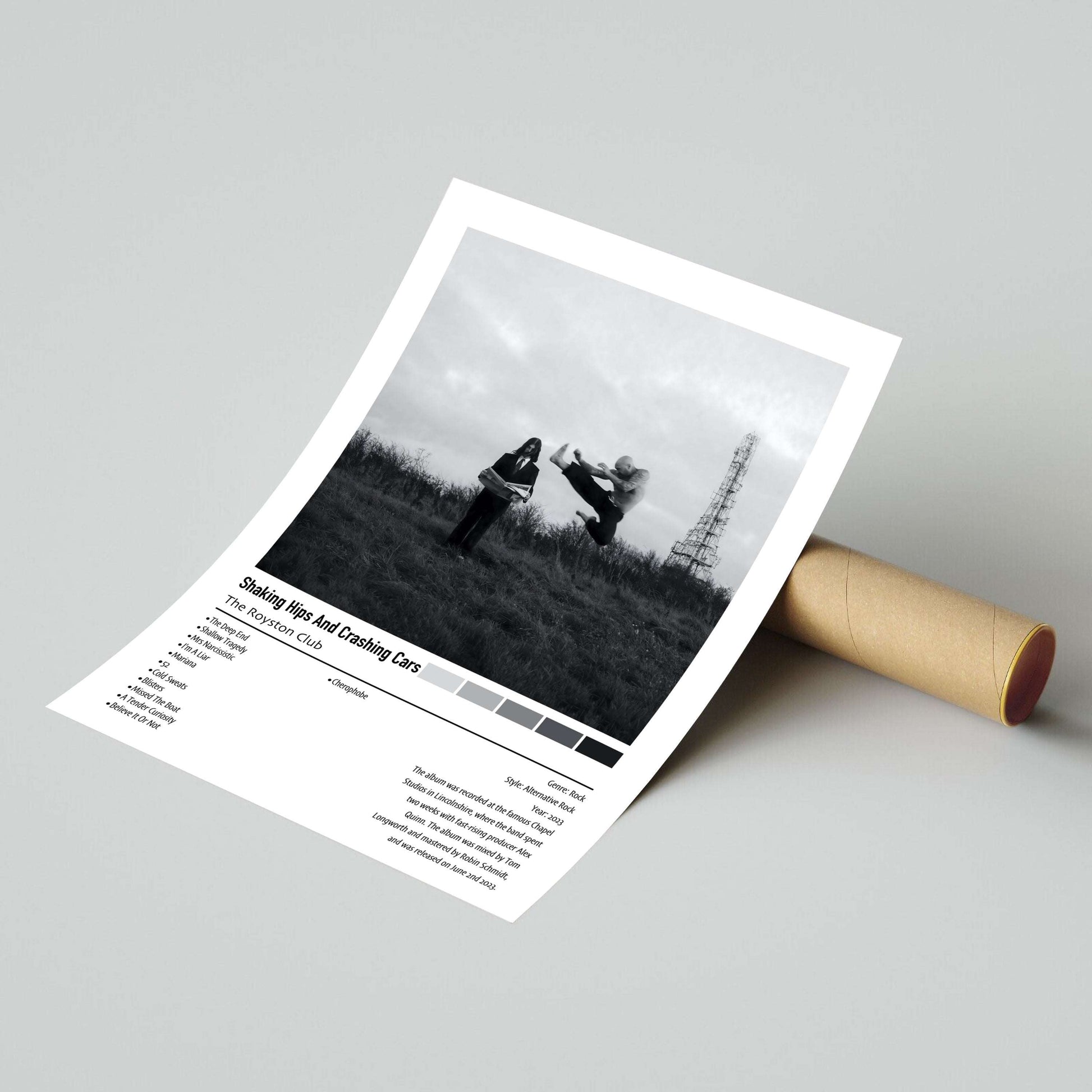 The Royston Club | Shaking Hips And Crashing Cars | Custom Album Cover Poster Print