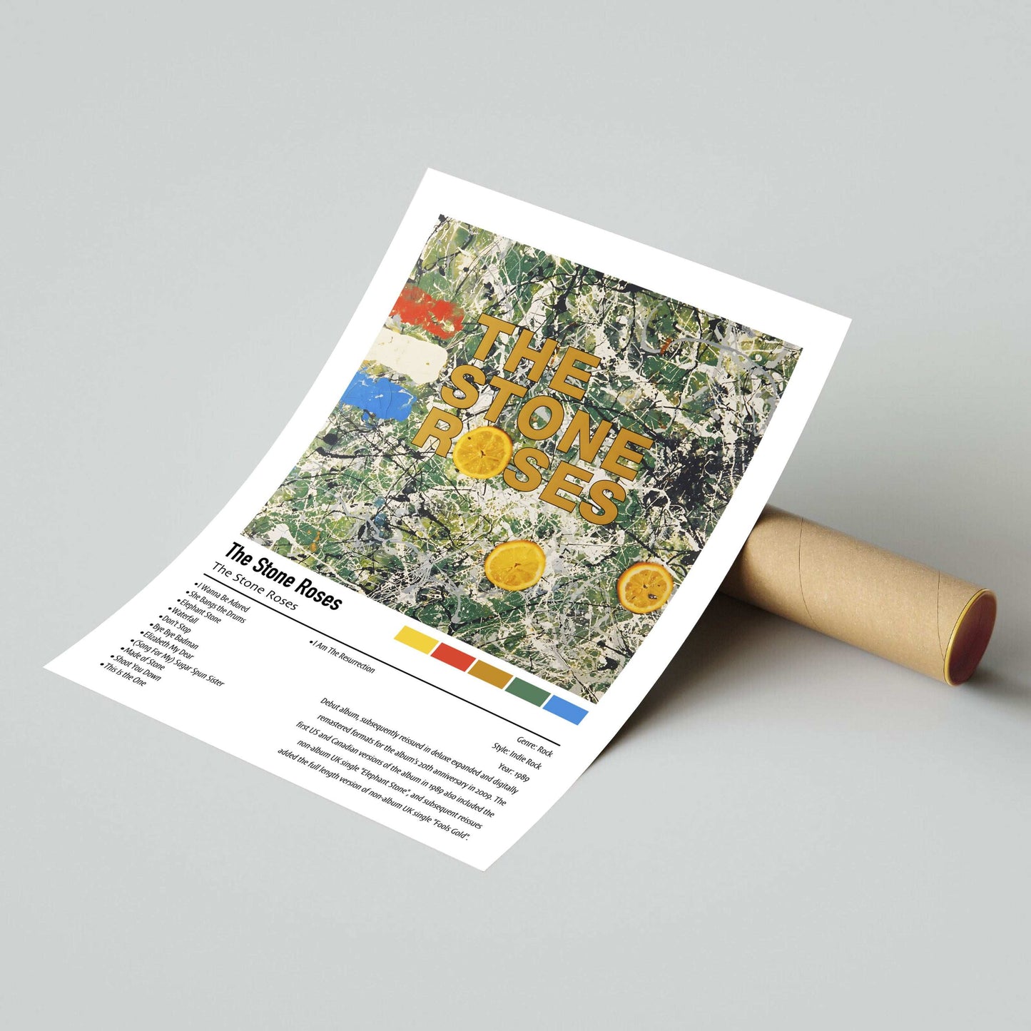 The Stone Roses | The Stone Roses | Custom Album Cover Poster Print