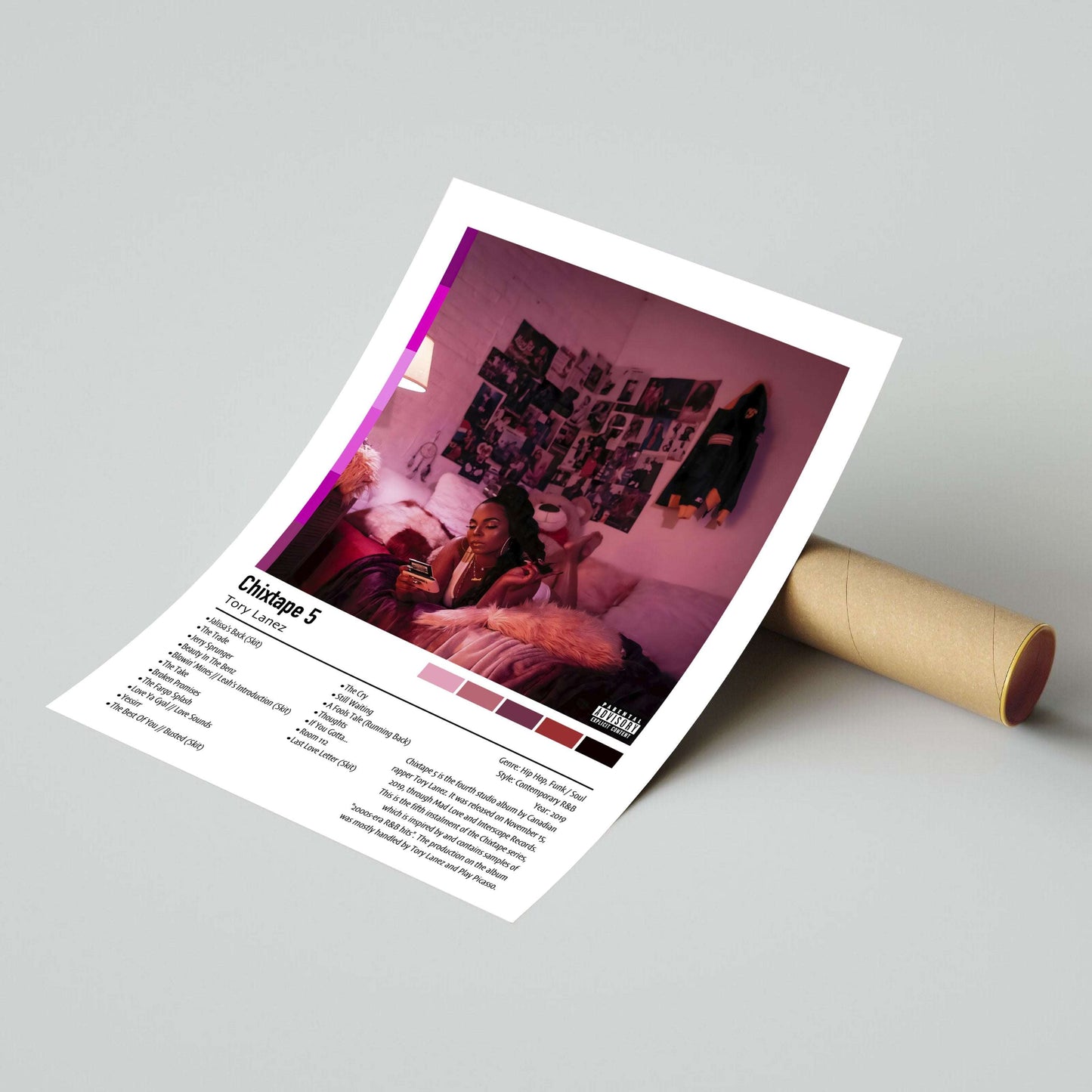 Torey Lanez | Chixtape 5 | Custom Album Cover Poster Print