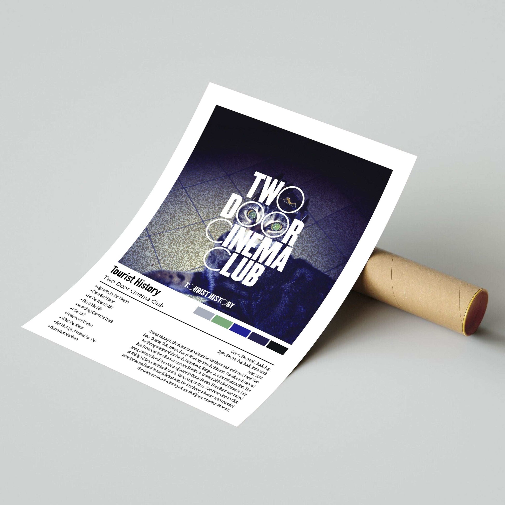 Two Door Cinema Club | Tourist History | Custom Album Cover Poster Print