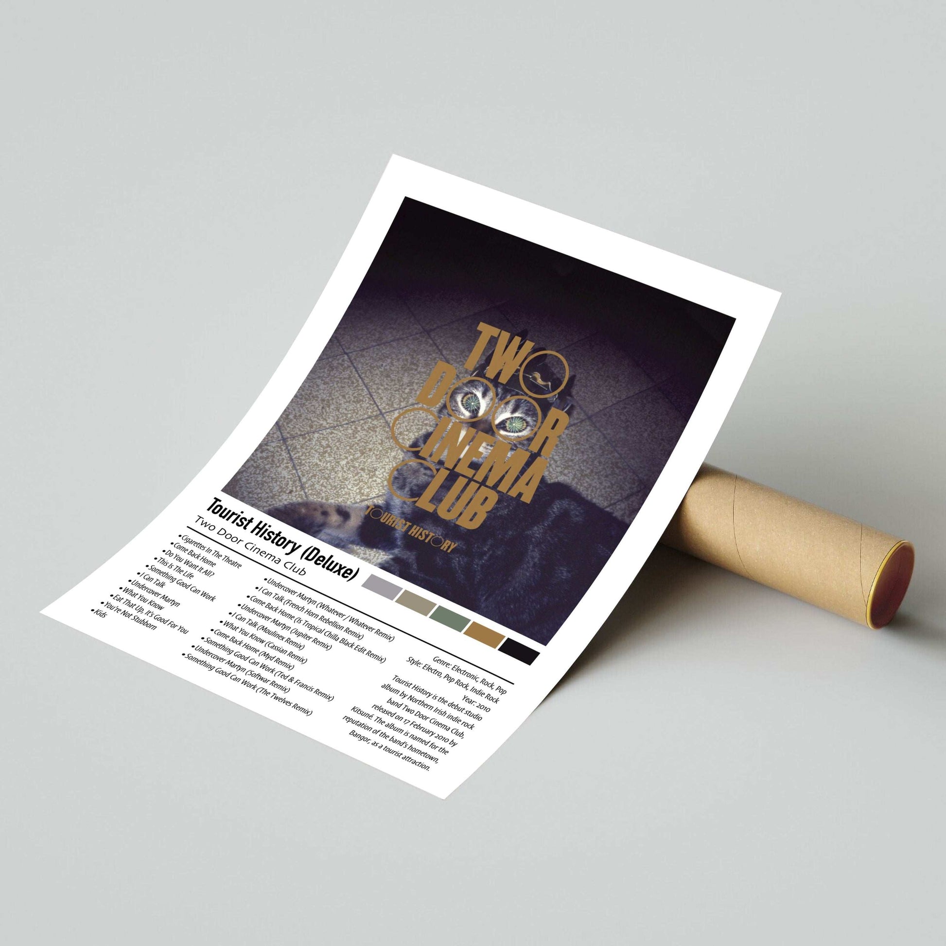 Two Door Cinema Club | Tourist History (Deluxe) | Custom Album Cover Poster Print