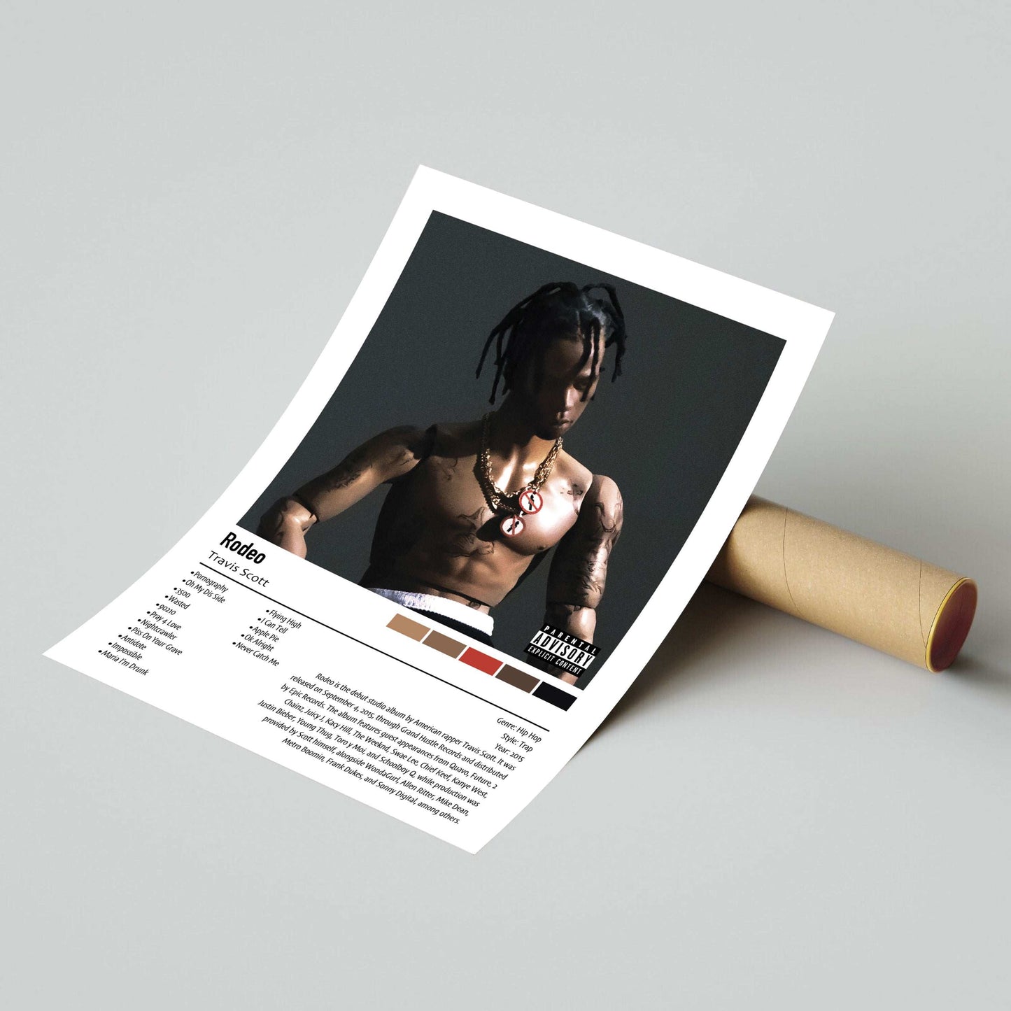 Travis Scott | Rodeo | Custom Album Cover Poster Print