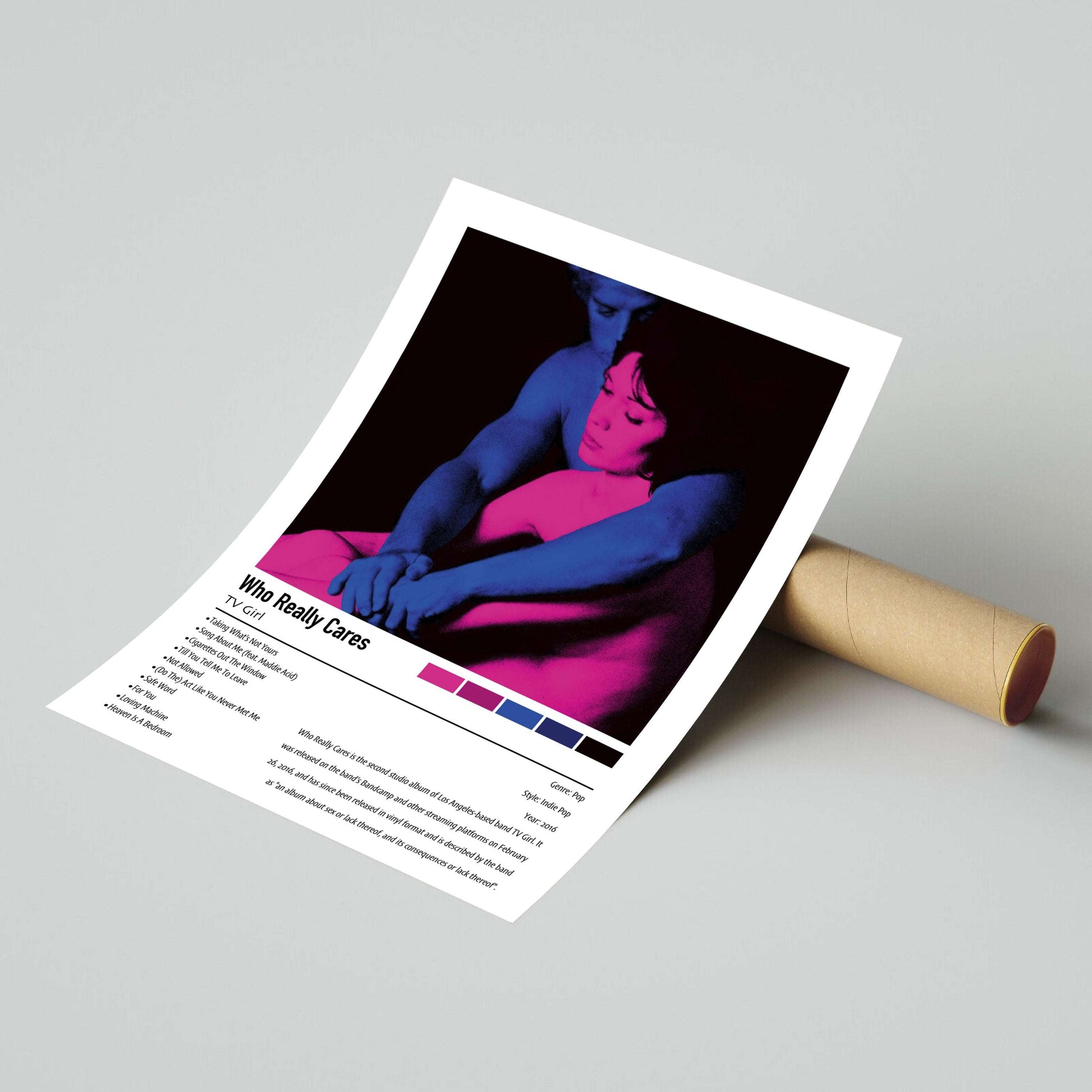 TV Girl | Who Really Cares | Custom Album Cover Poster Print