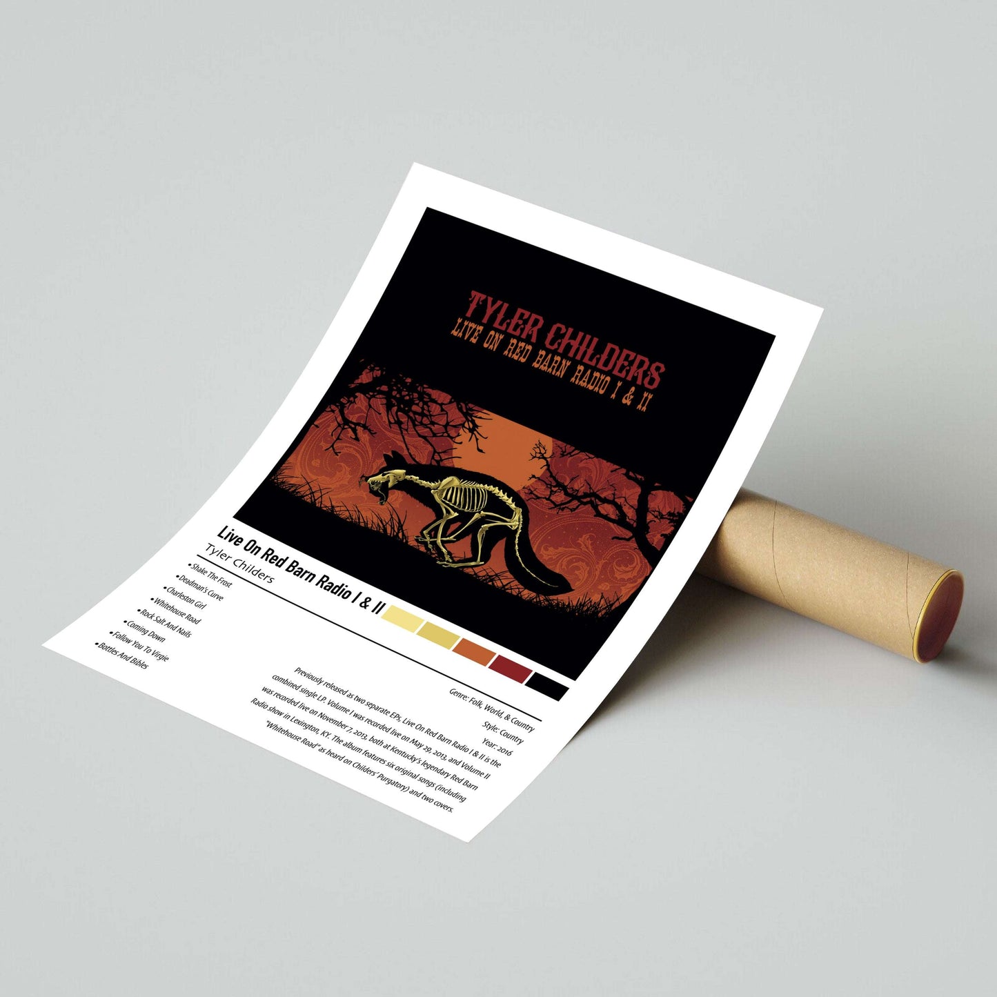 Tylers Child | Live On Red Barn Radio I & II | Custom Album Cover Poster Print