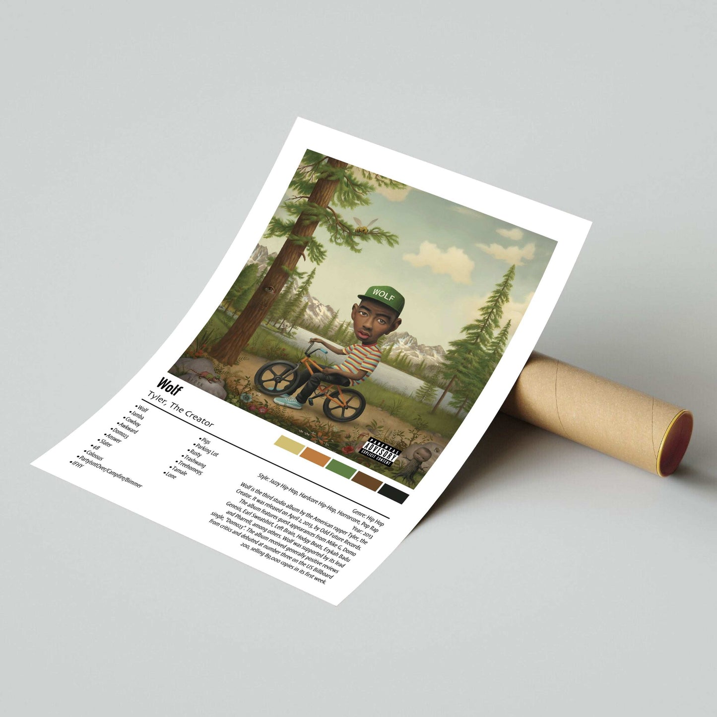 Tyler, The Creator | Wolf | Custom Album Cover Poster Print
