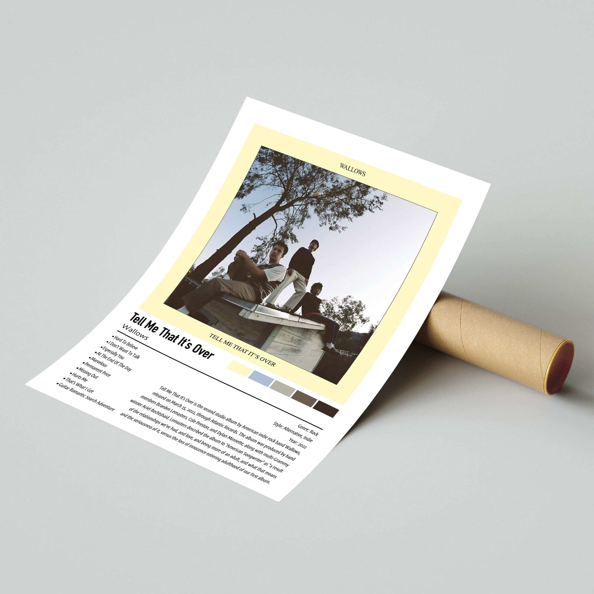 Wallows | Tell Me That It's Over | Custom Album Cover Poster Print