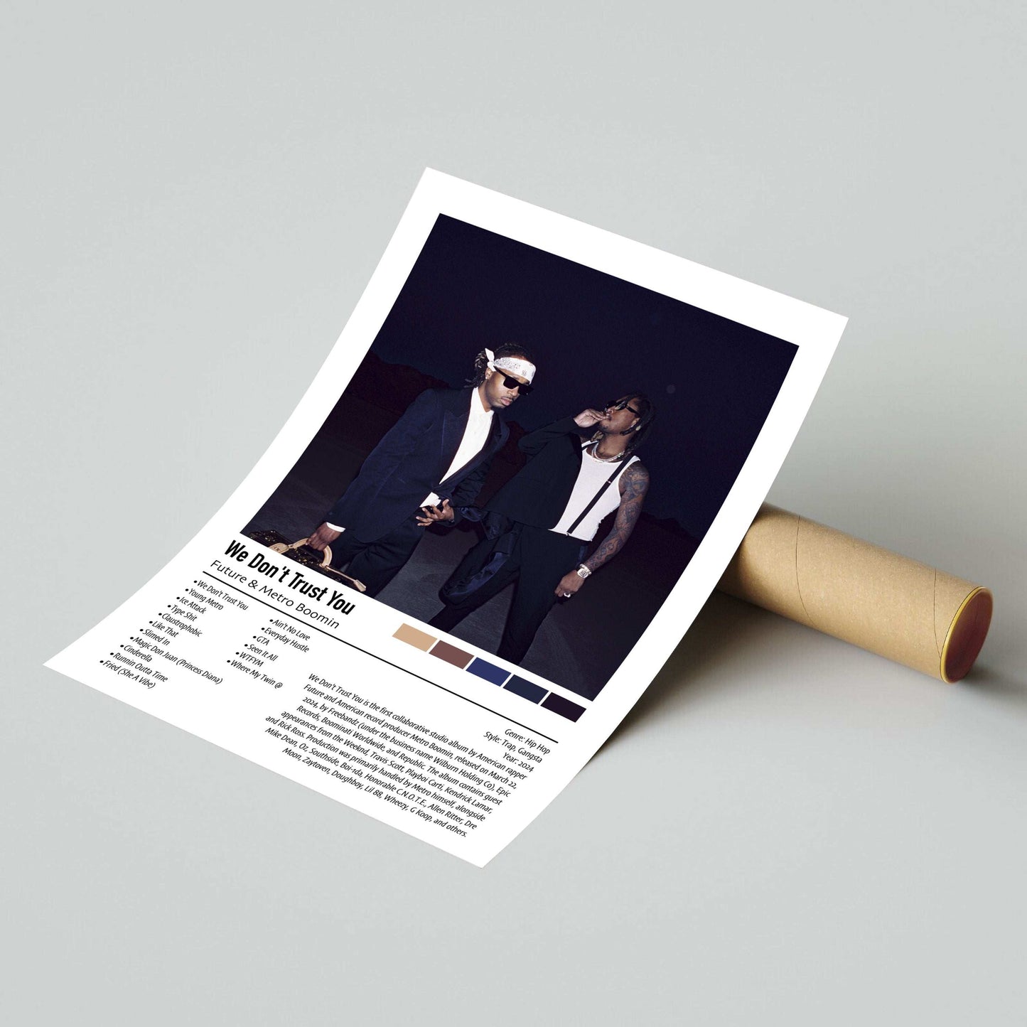 Future & Metro Boomin | We Don't Trust You | Custom Album Cover Poster Print