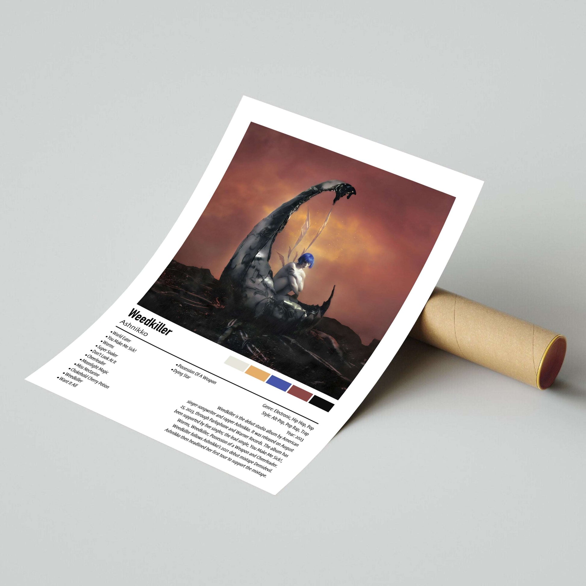 Ashnikko | Weedkiller | Custom Album Cover Poster Print
