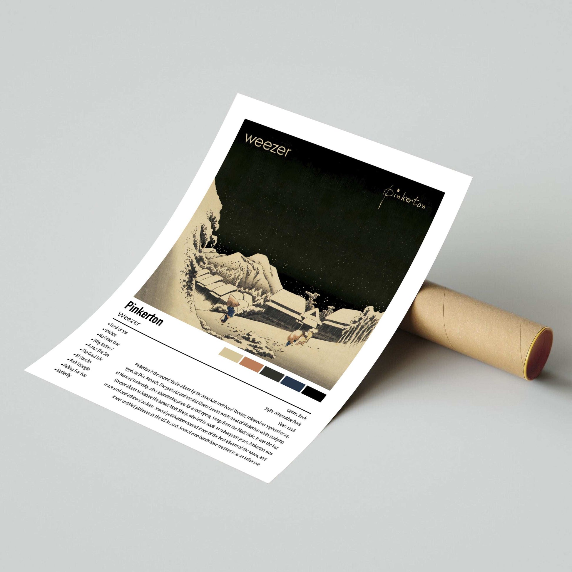 Weezer | Pinkerton | Custom Album Cover Poster Print