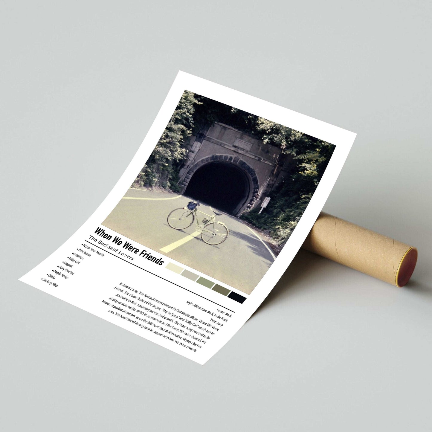 The Backseat Lovers | When We Were Friends | Custom Album Cover Poster Print