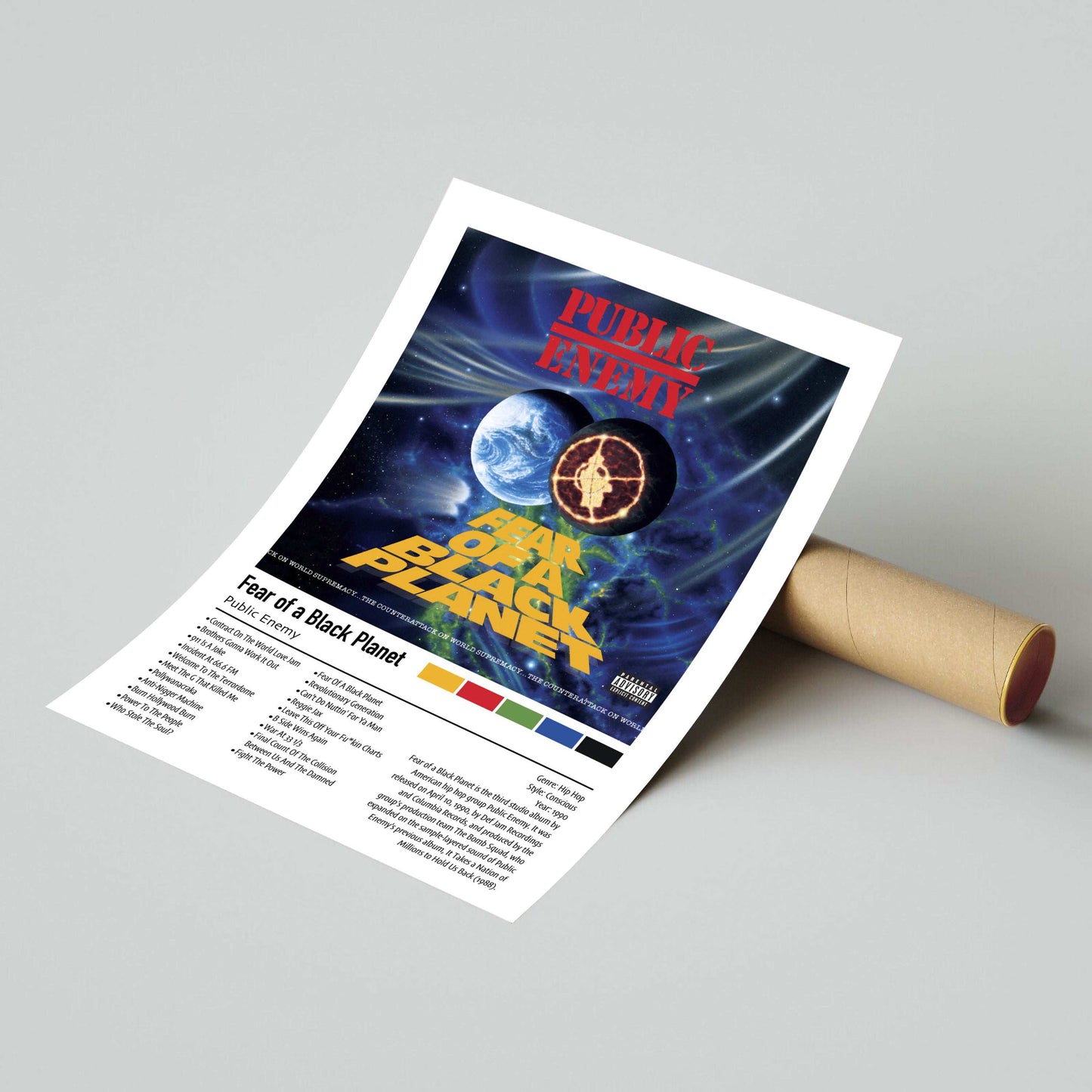 Public Enemy | Fear of a Ruff Planet | Custom Album Cover Poster Print