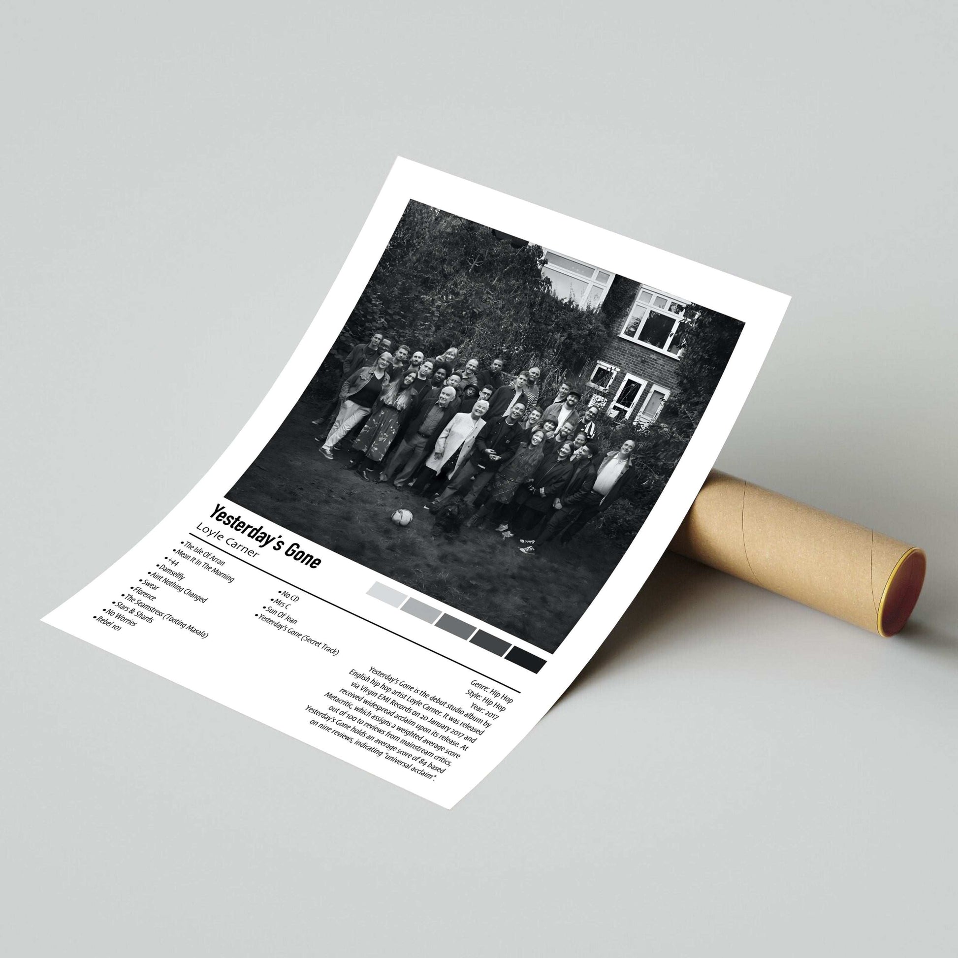 Loyle Carner | Yesterday's Gone | Custom Album Cover Poster Print