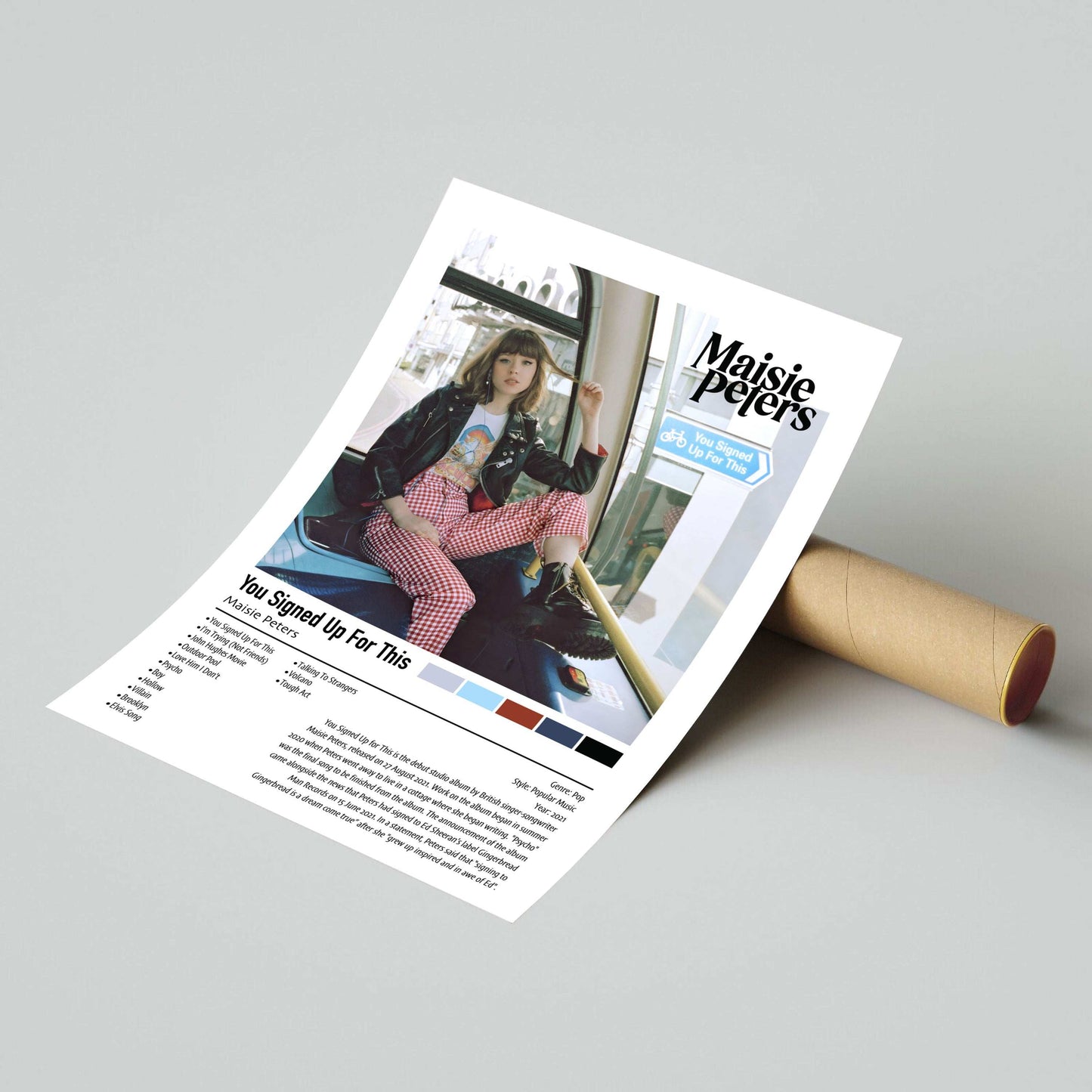 Maisie Peters | You Signed Up For This| Custom Album Cover Poster Print