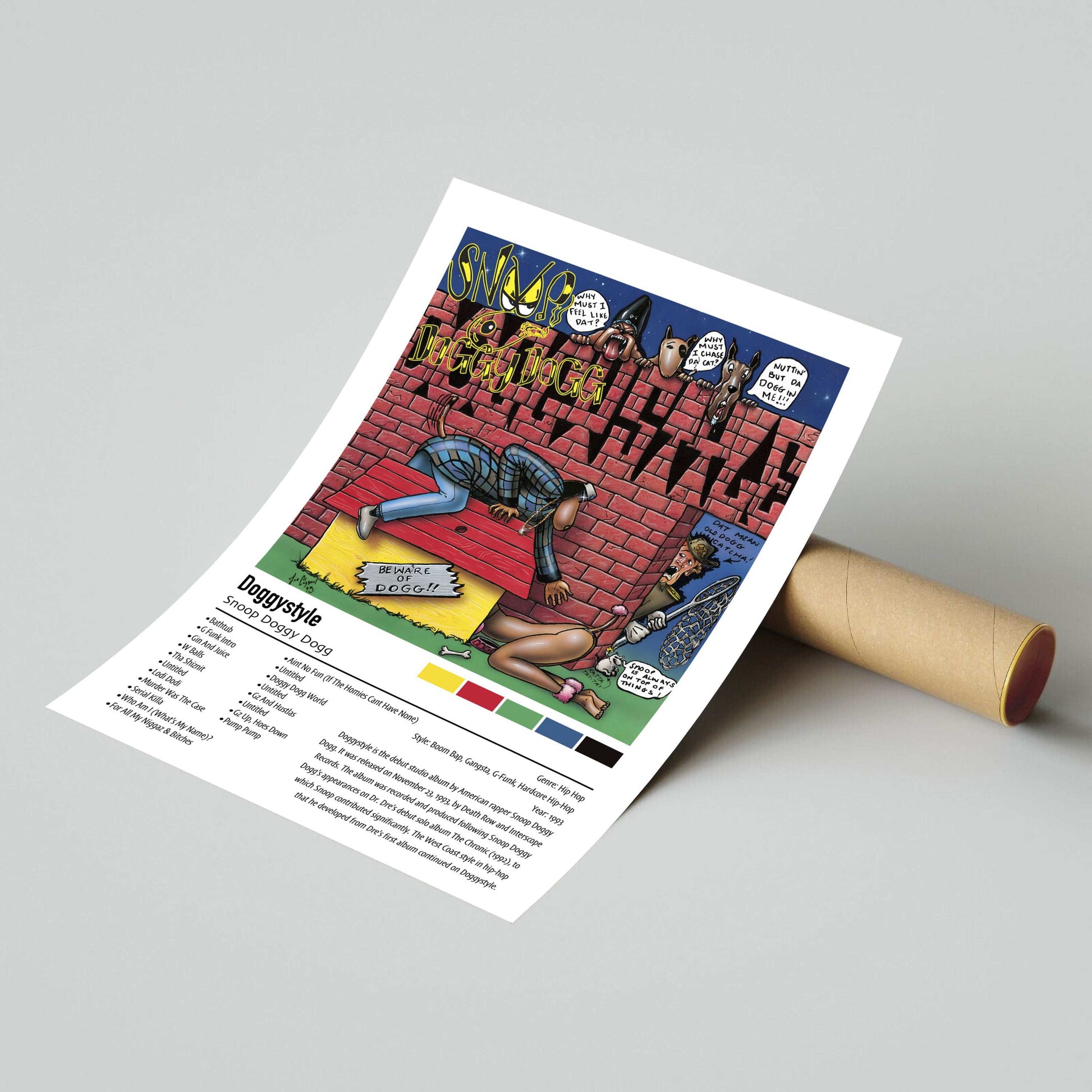 Snoop Doggy Dogg | Doggystyle | Custom Album Cover Poster Print