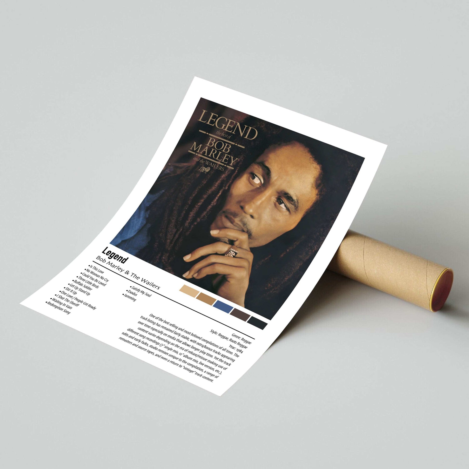 Bob Marley & The Wailers | Legend | Custom Album Cover Poster Print