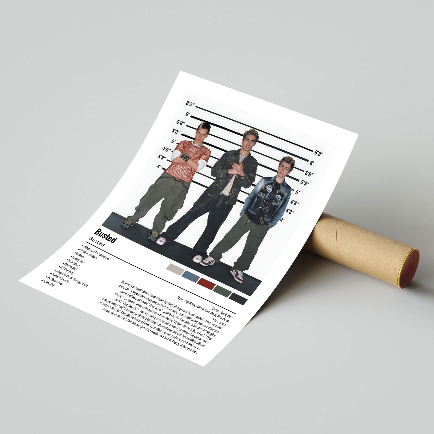 Busted | Busted | Custom Album Cover Poster Print