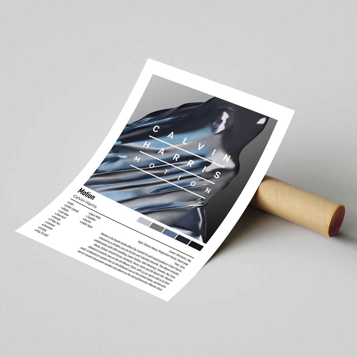 Calvin Harris | Motion | Custom Album Cover Poster Print