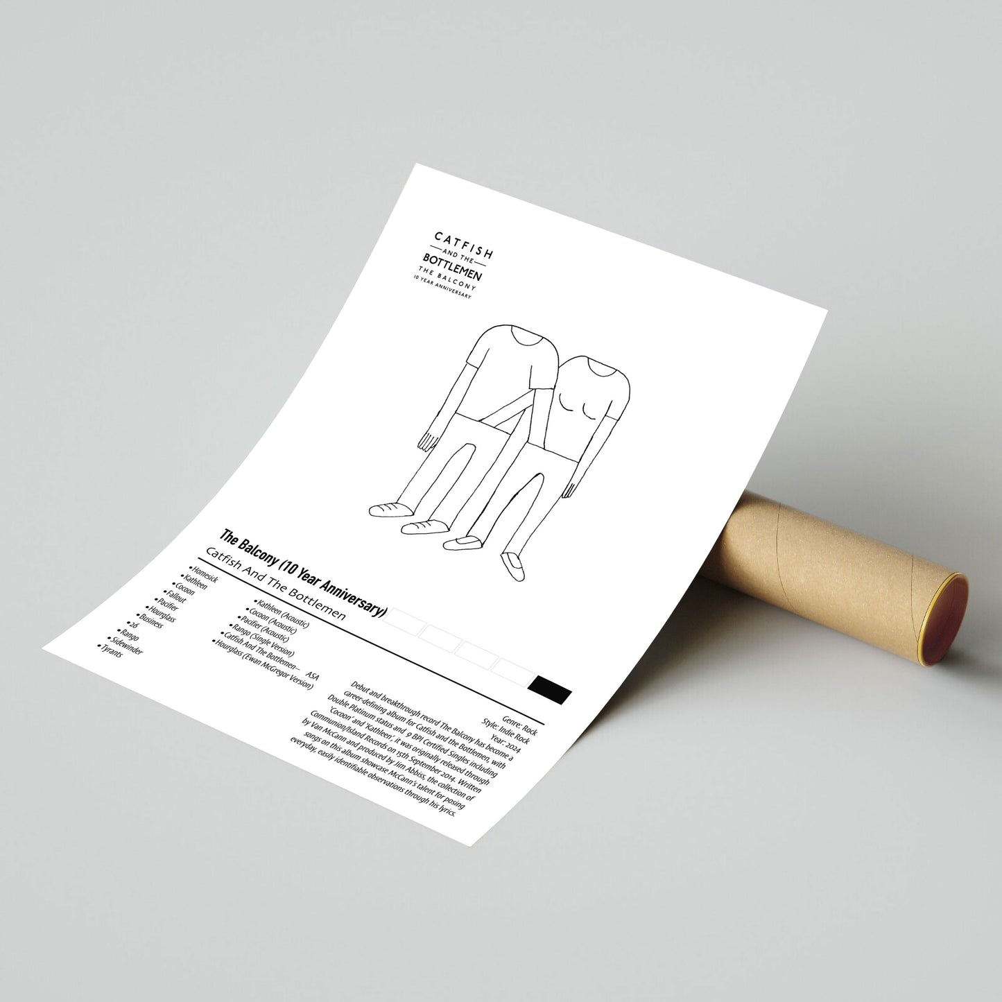 Catfish And The Bottlemen | The Balcony (10 Year Anniversary) | Custom Album Cover Poster Print