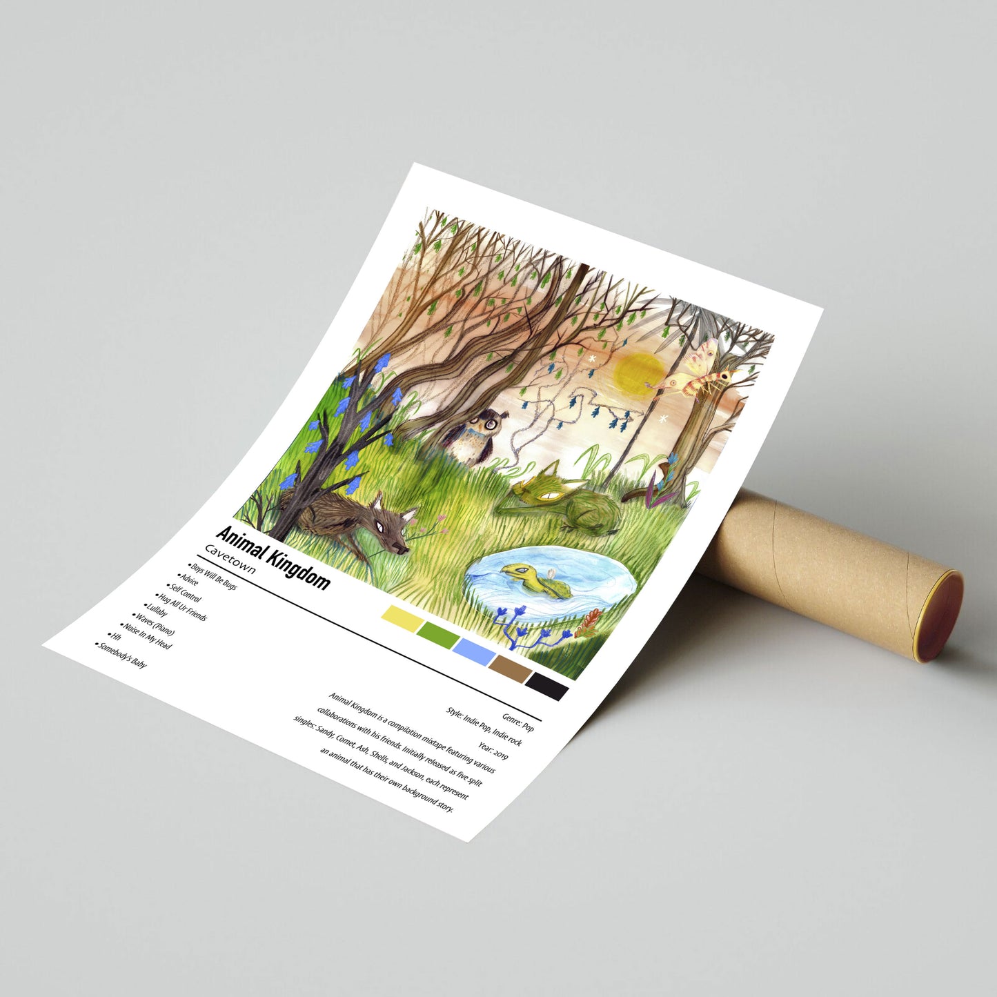 Cavetown | Animal Kingdom | Custom Album Cover Poster Print