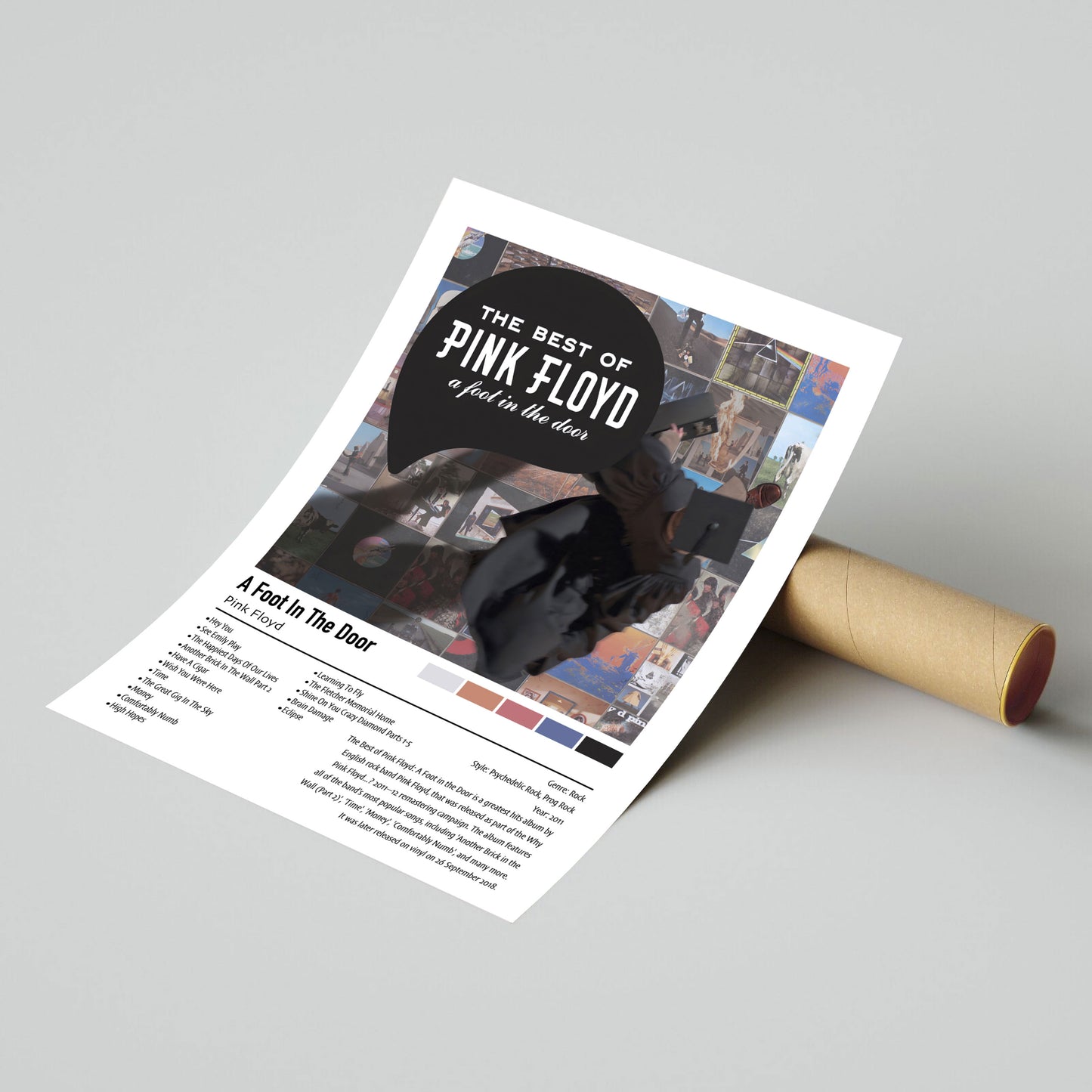 Pink Floyd | A Foot In The Door | Custom Album Cover Poster Print