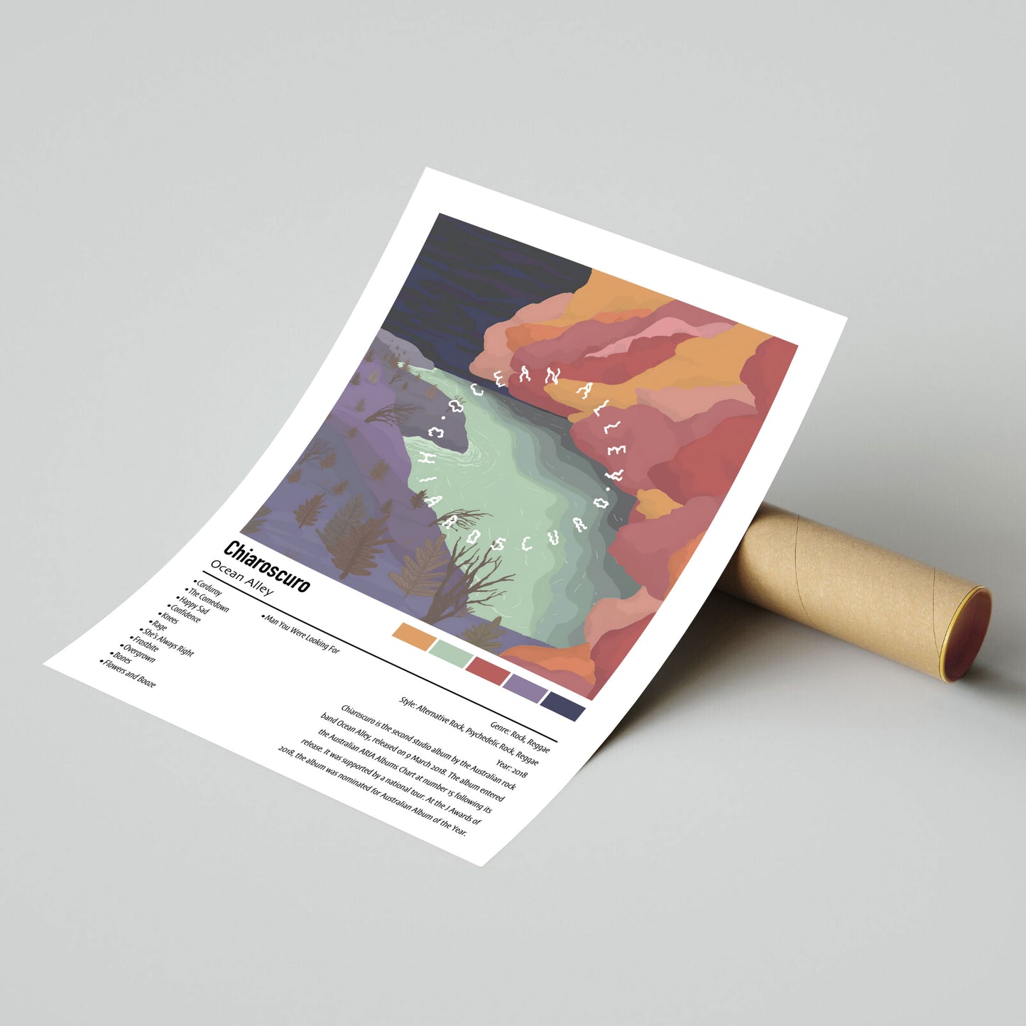 Ocean Alley | Chiaroscuro | Custom Album Cover Poster Print