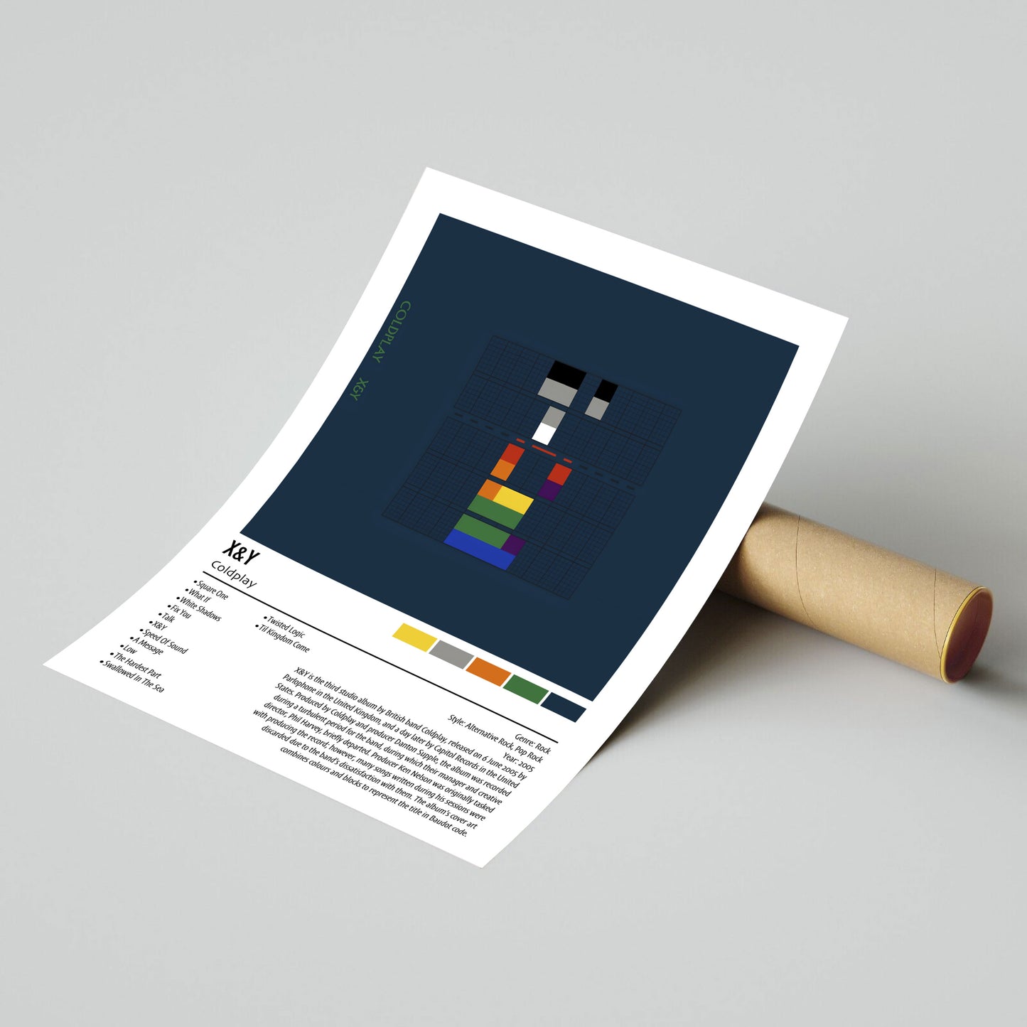 Coldplay | X&Y | Custom Album Cover Poster Print