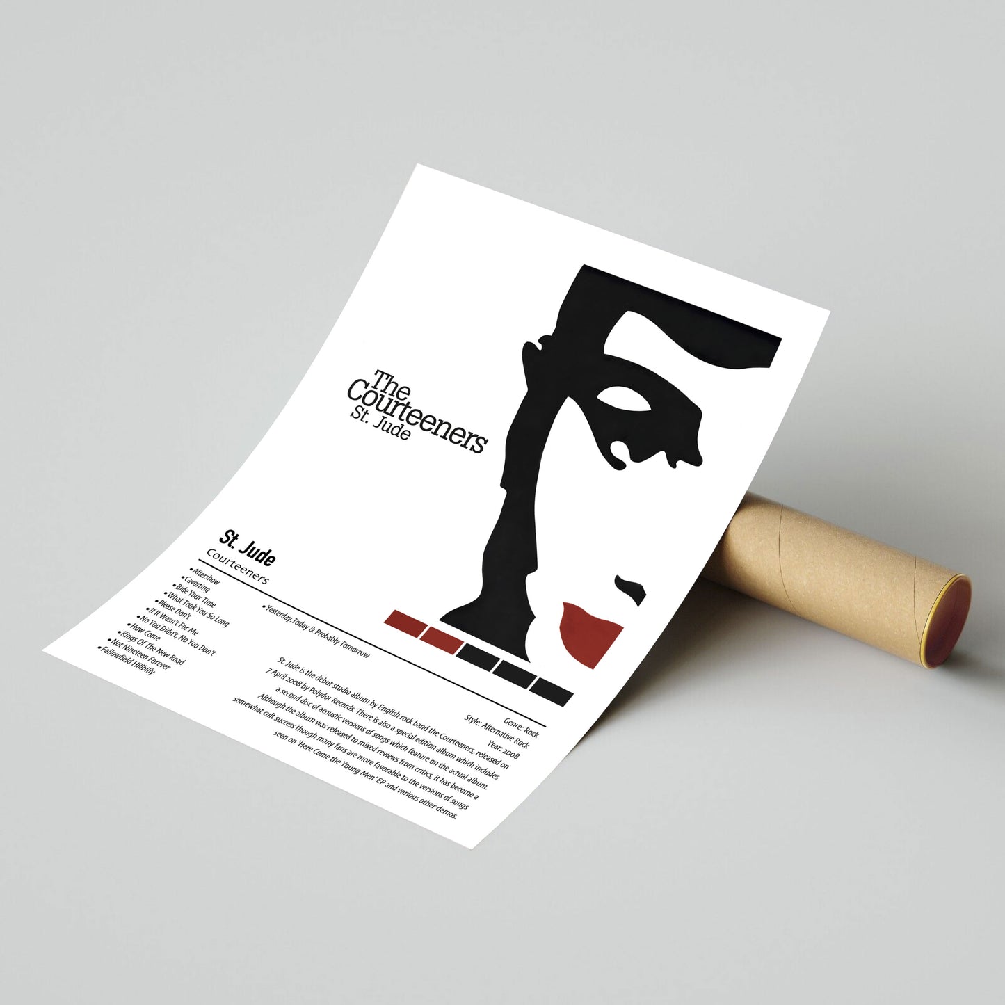 Courteeners | St. Jude | Custom Album Cover Poster Print