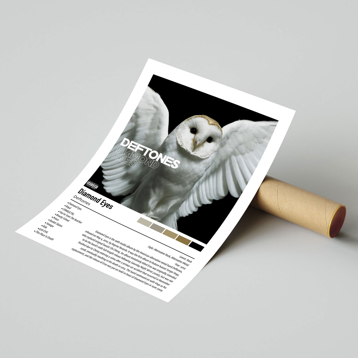 Deftones | Diamond Eyes | Custom Album Cover Poster Print