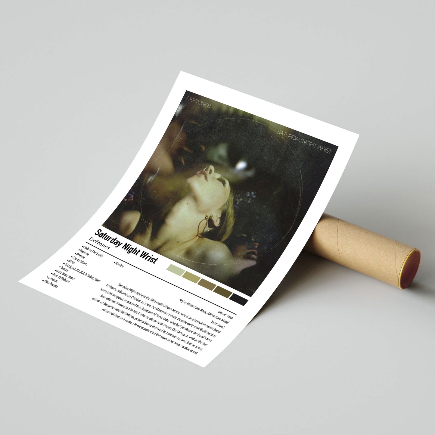 Deftones | Saturday Night Wrist | Custom Album Cover Poster Print