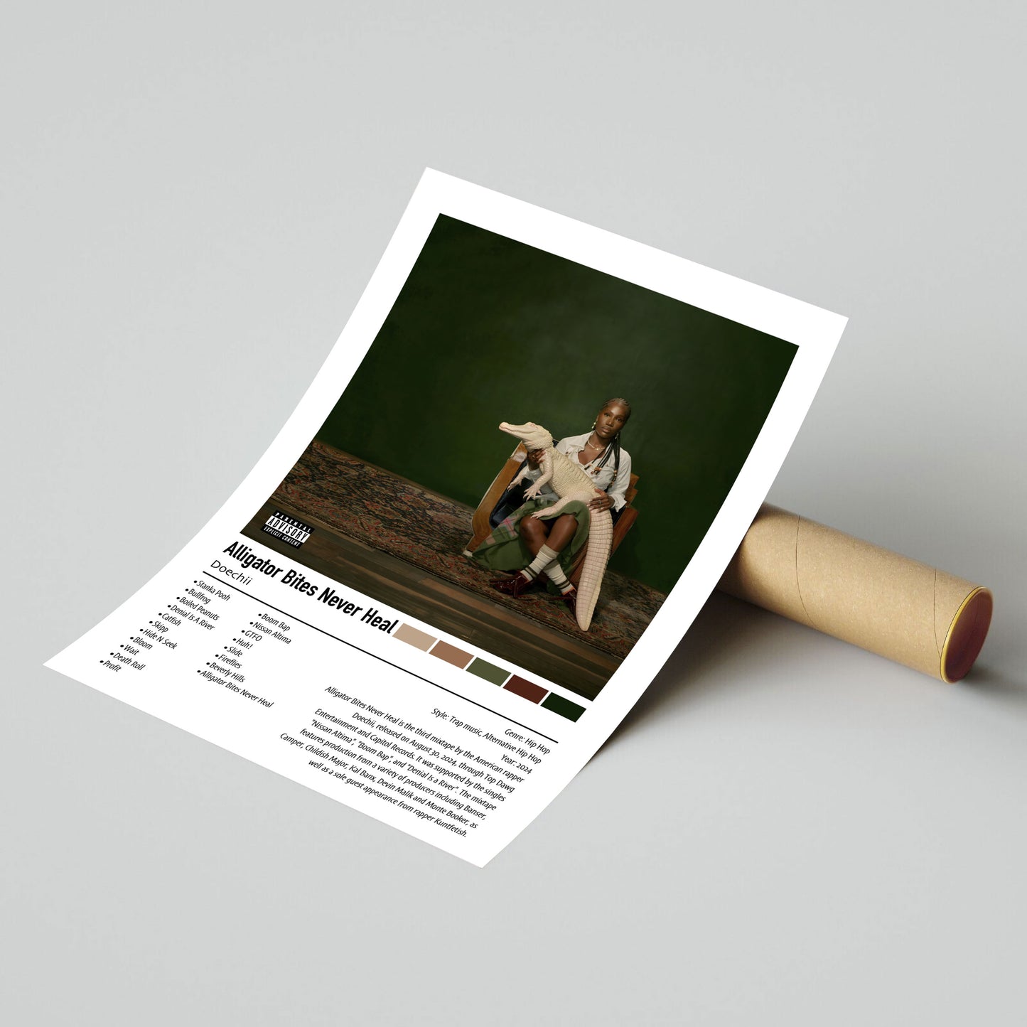 Doechii | Alligator Bites Never Heal | Custom Album Cover Poster Print