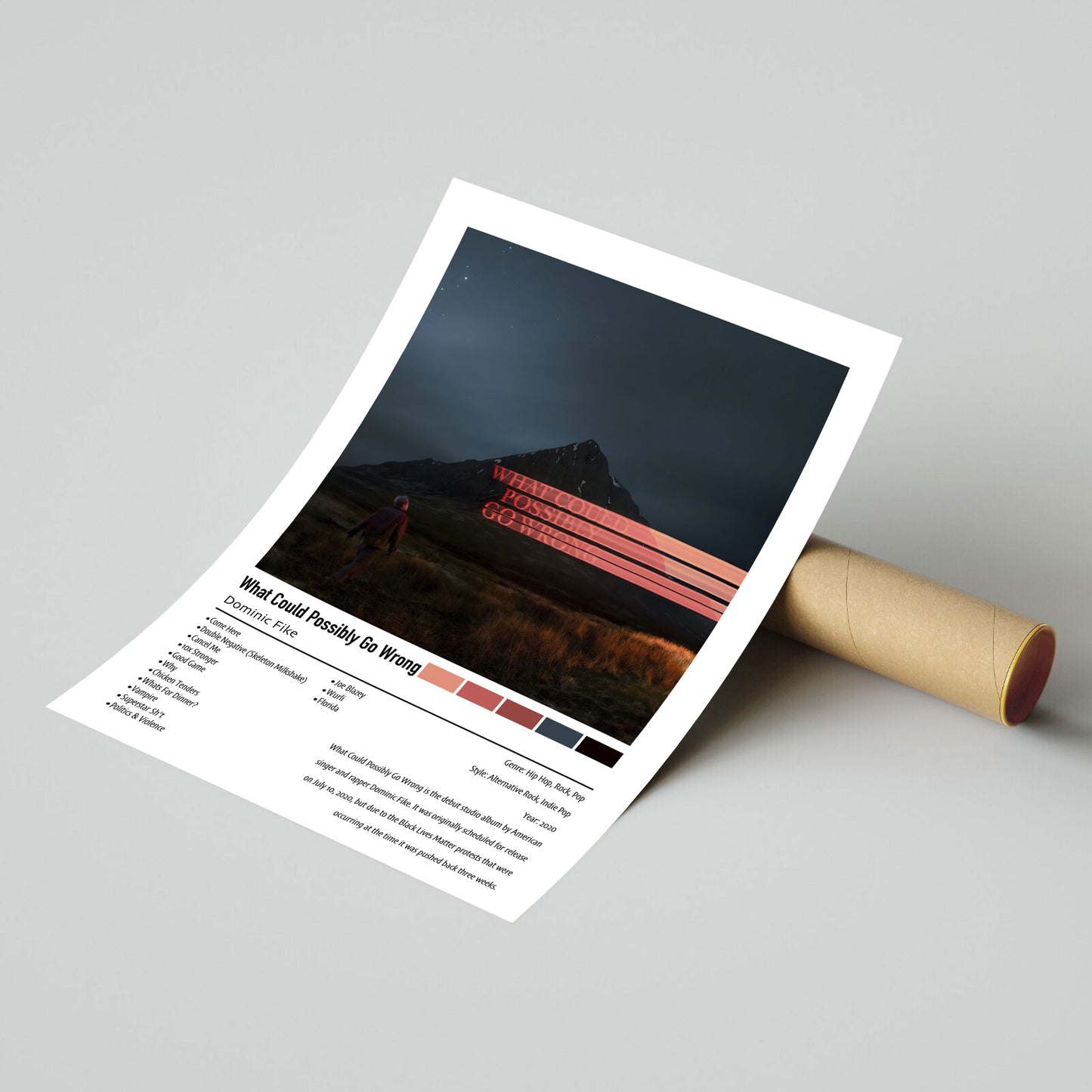 Dominic Fike | What Could Possibly Go Wrong | Custom Album Cover Poster Print