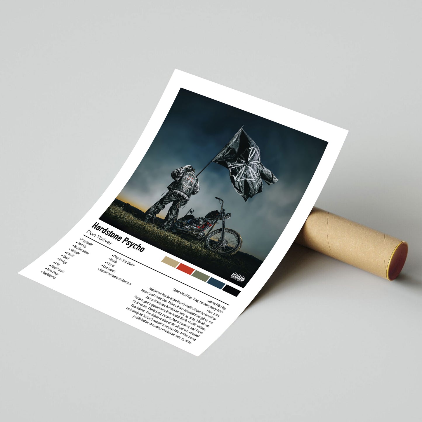 Don Toliver | Hardstone Psycho | Custom Album Cover Poster Print
