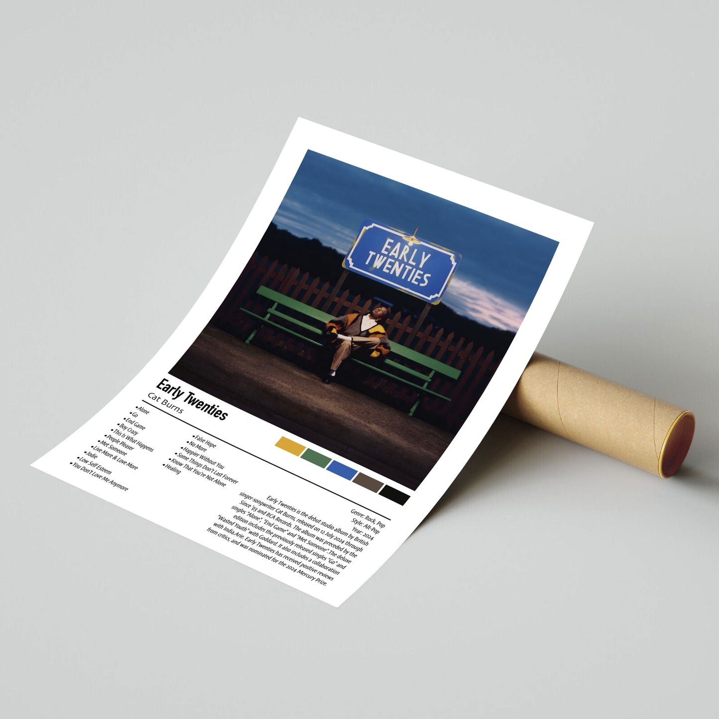 Cat Burns | Early Twenties | Custom Album Cover Poster Print