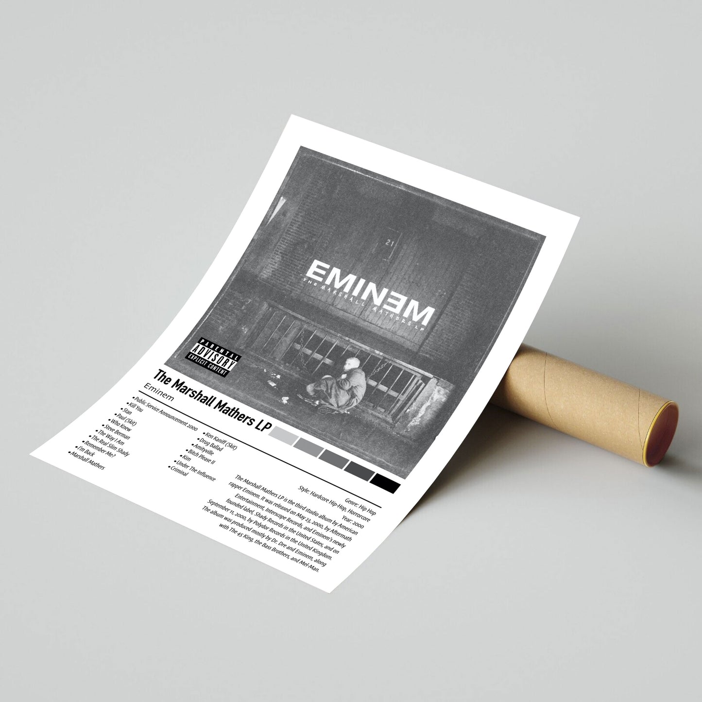 Eminem | The Marshall Mathers LP | Custom Album Cover Poster Print