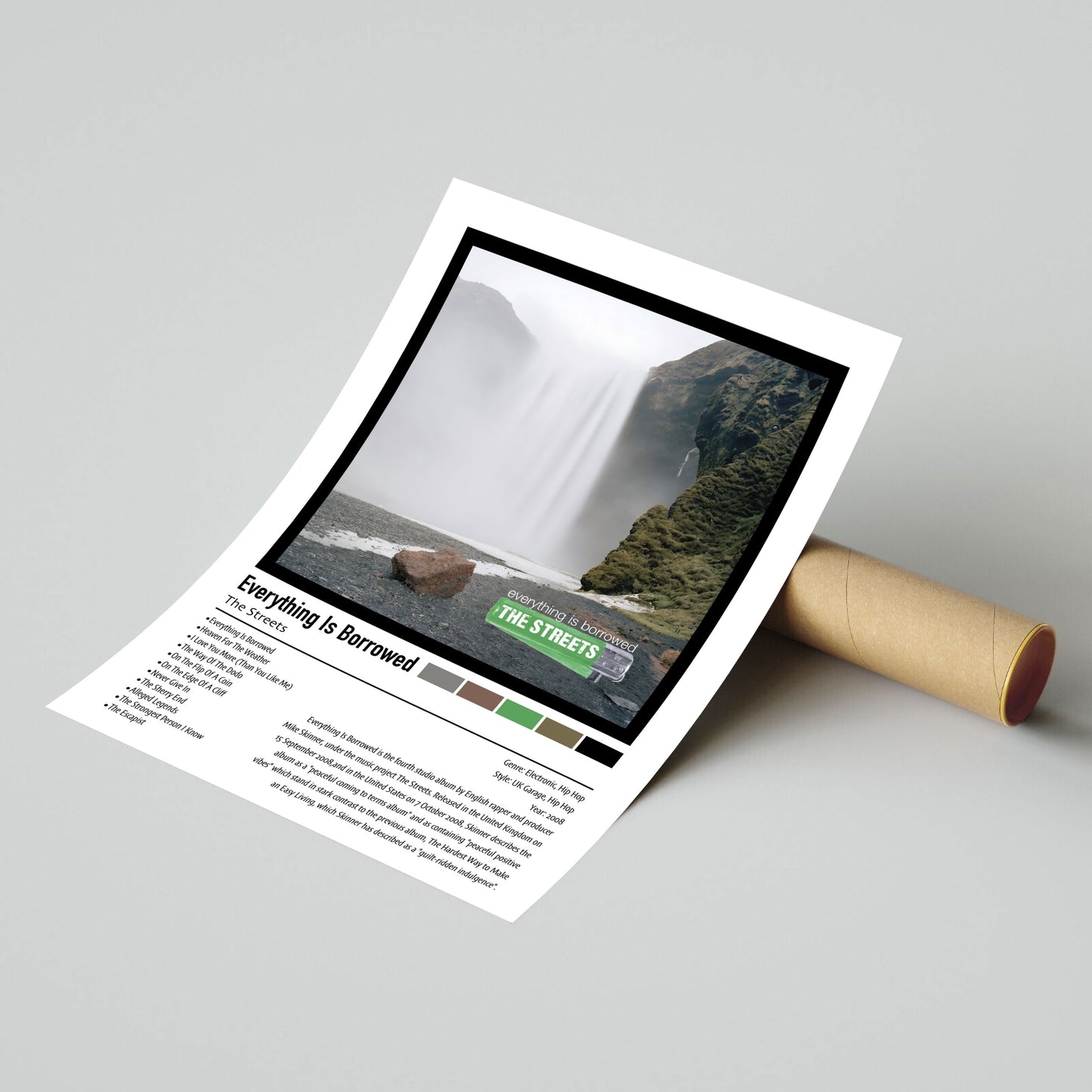 The Streets | Everything Is Borrowed | Custom Album Cover Poster Print