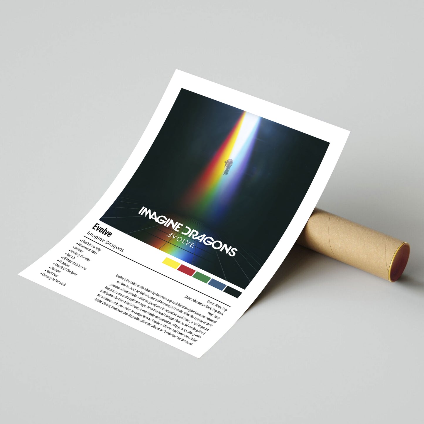 Imagine Dragons | Evolve | Custom Album Cover Poster Print