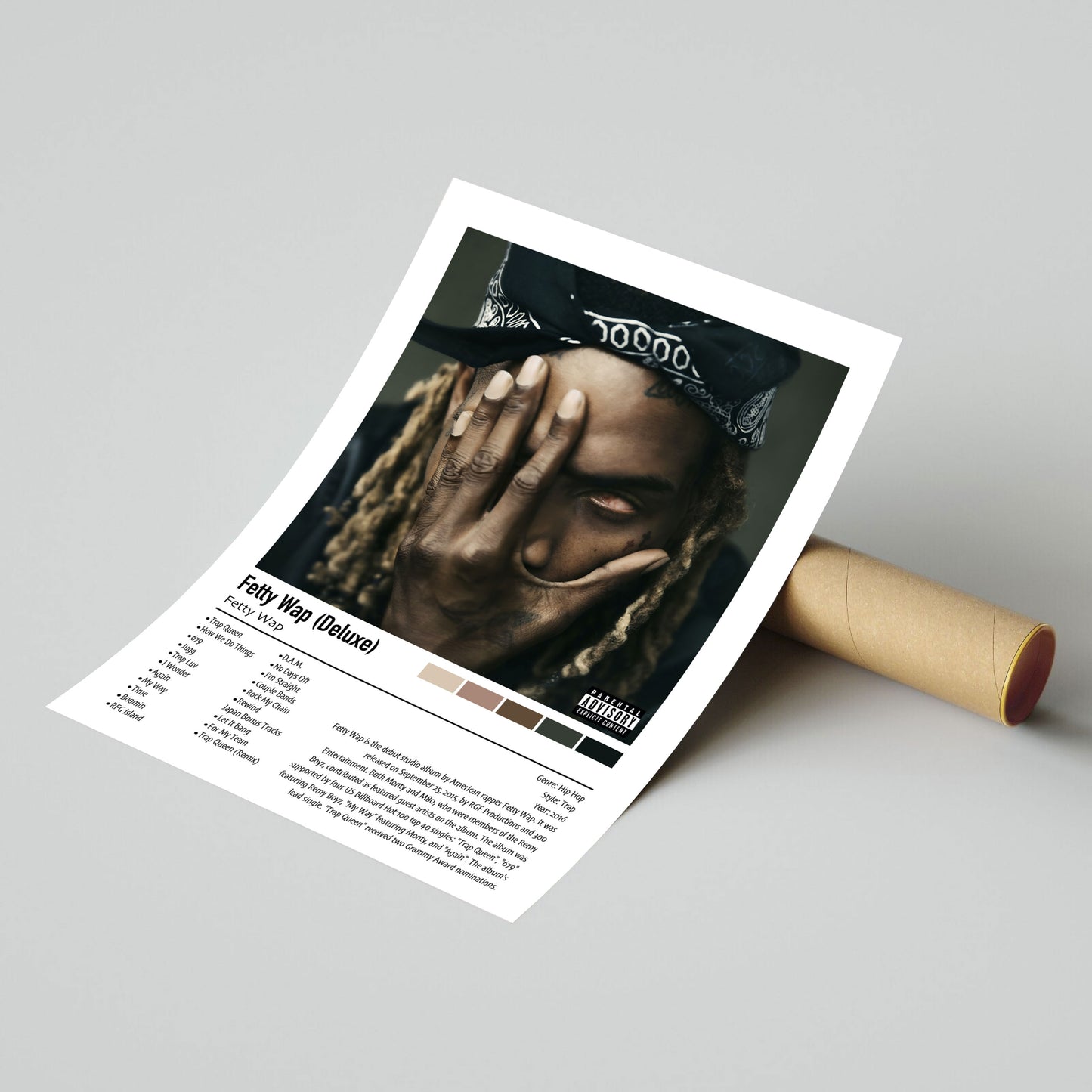 Fetty Wap | Fetty Wap (Deluxe) | Custom Album Cover Poster Print