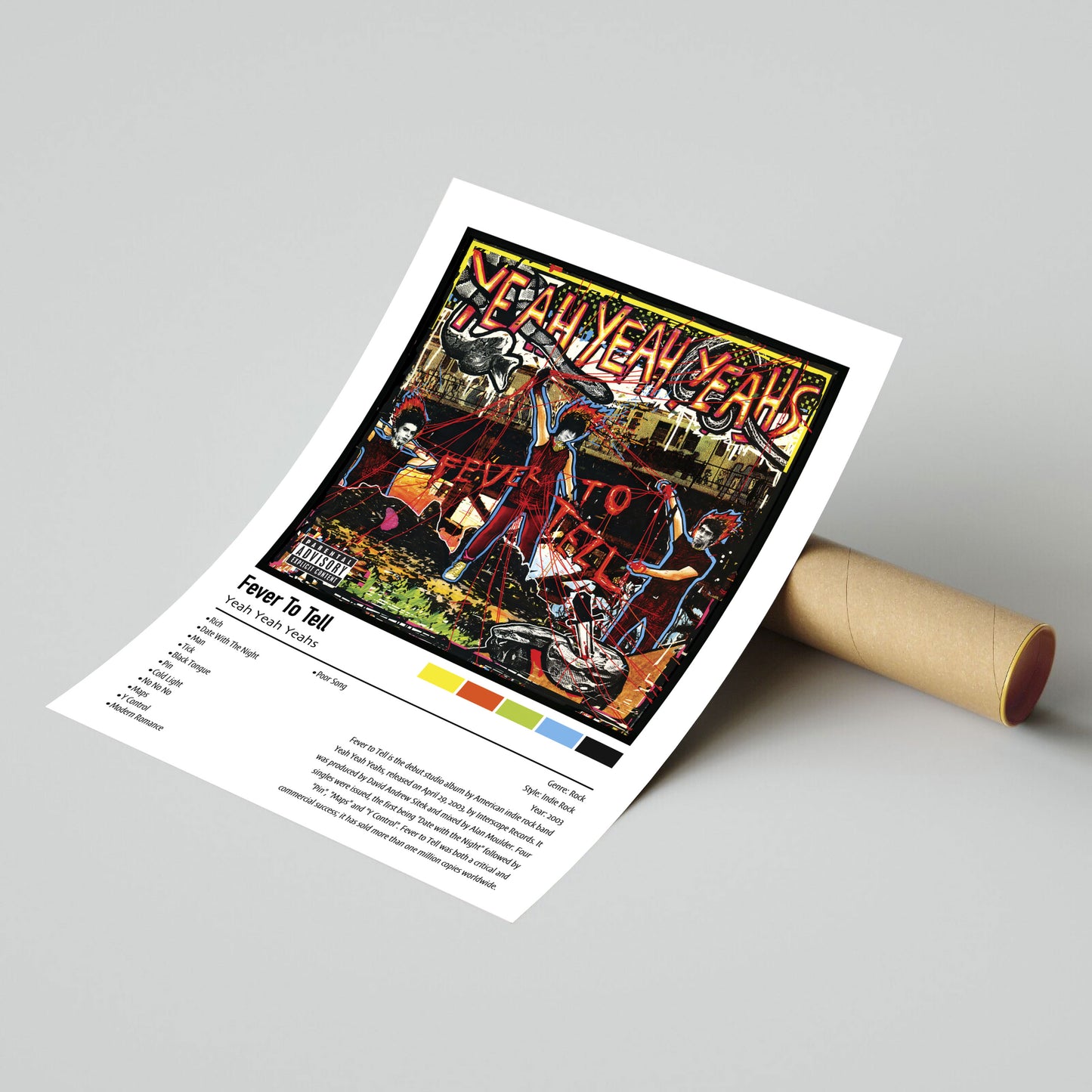 Yeah Yeah Yeahs | Fever To Tell | Custom Album Cover Poster Print