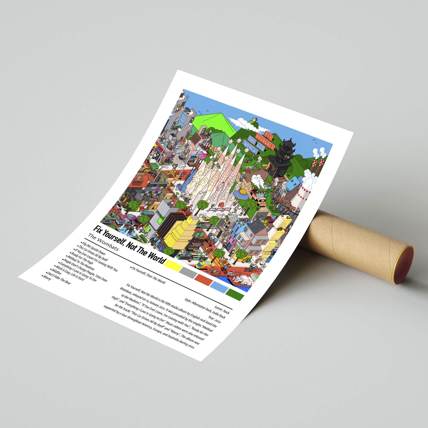 Wombats | Fix Yourself, Not The World | Custom Album Cover Poster Print