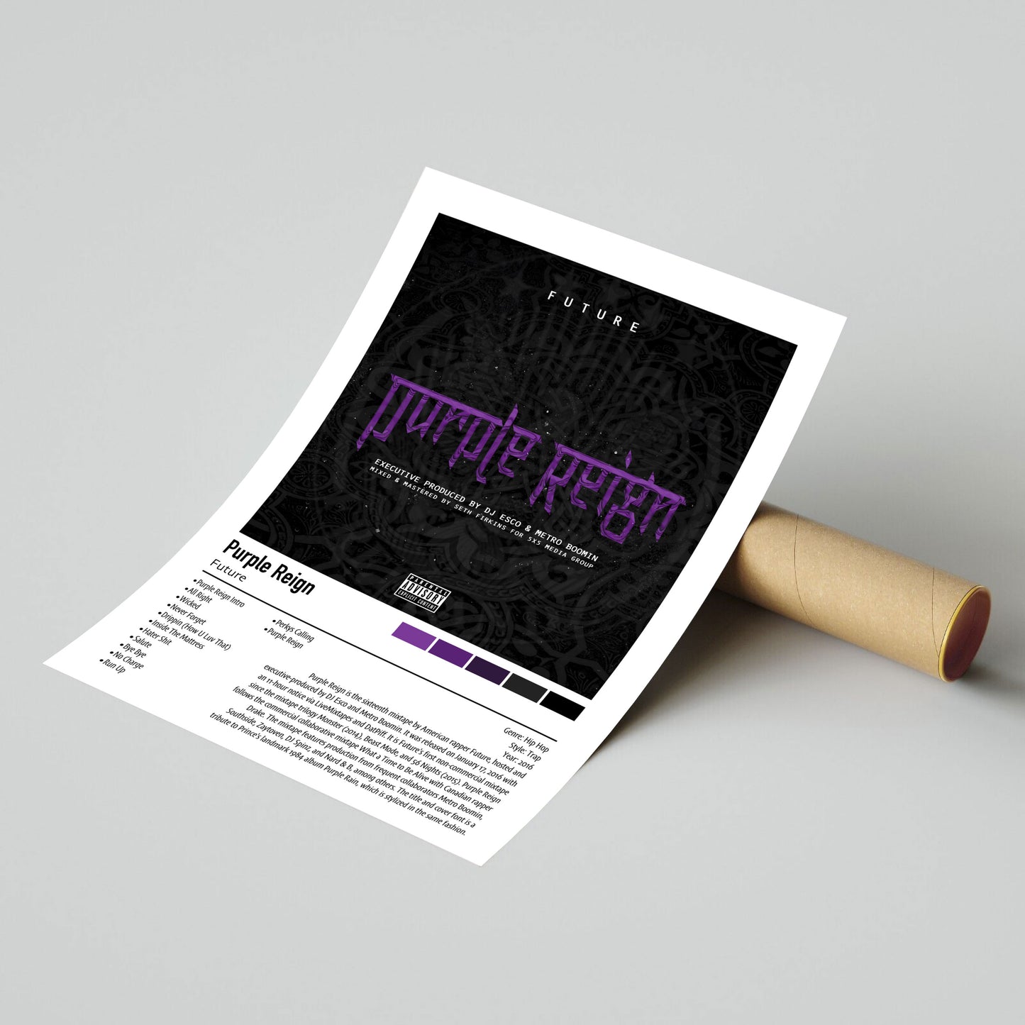Future | Purple Reign | Custom Album Cover Poster Print