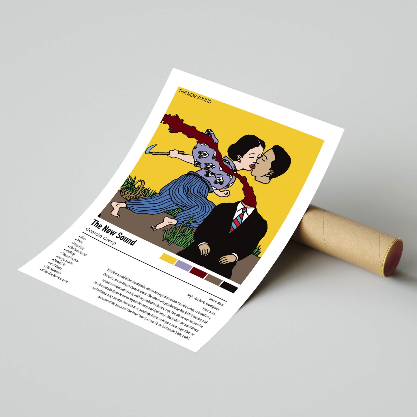 Geordie Greep |The New Sound | Custom Album Cover Poster Print